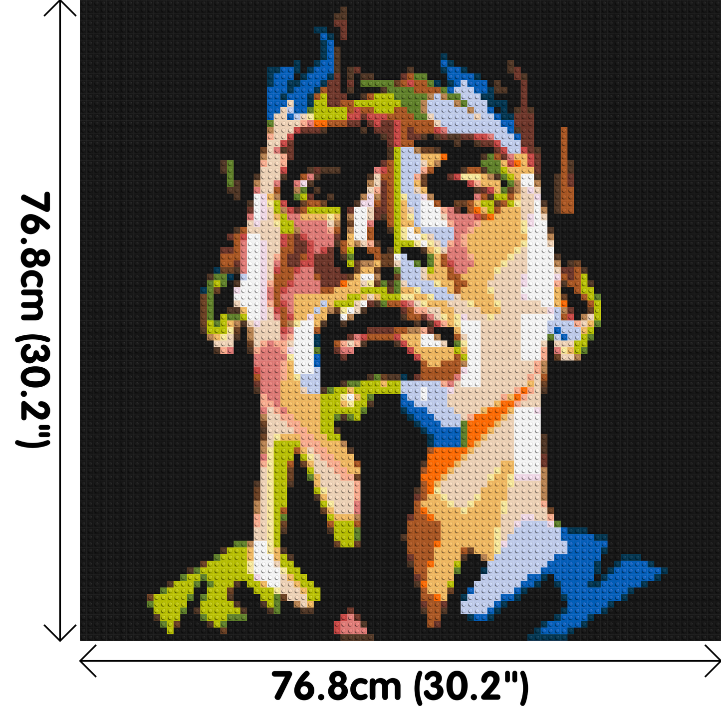 Lionel Messi - Brick Art Mosaic Kit 4x4 large