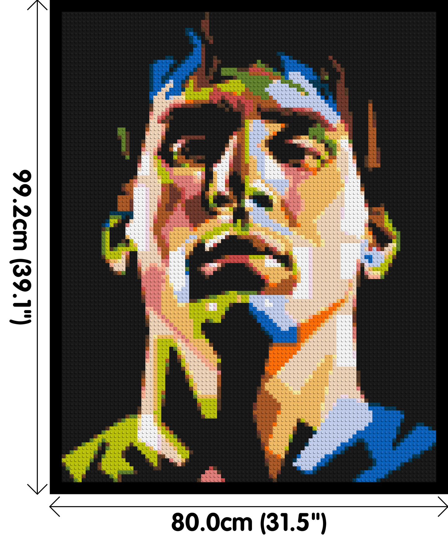 Lionel Messi - Brick Art Mosaic Kit 4x5 large