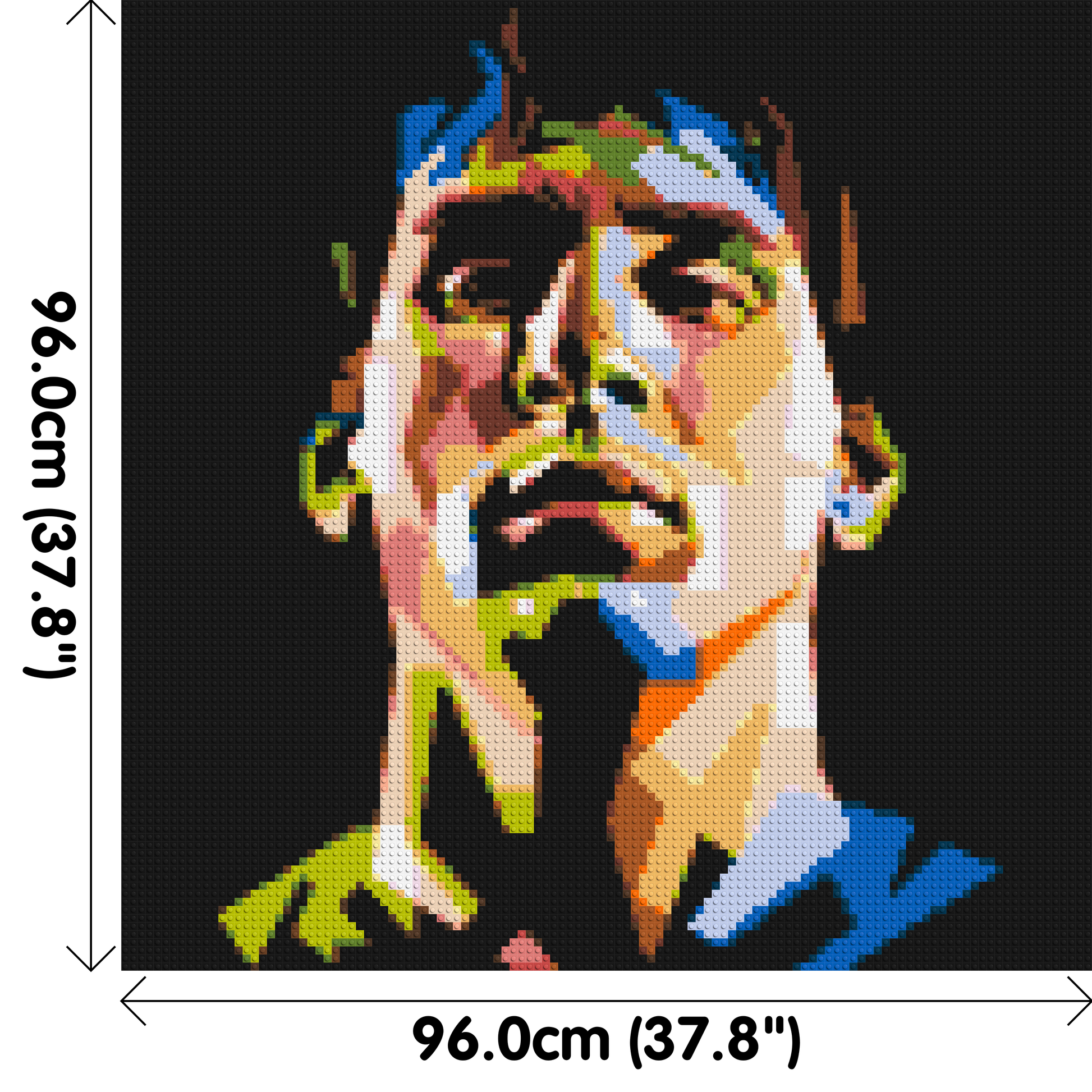 Lionel Messi - Brick Art Mosaic Kit 5x5 dimensions