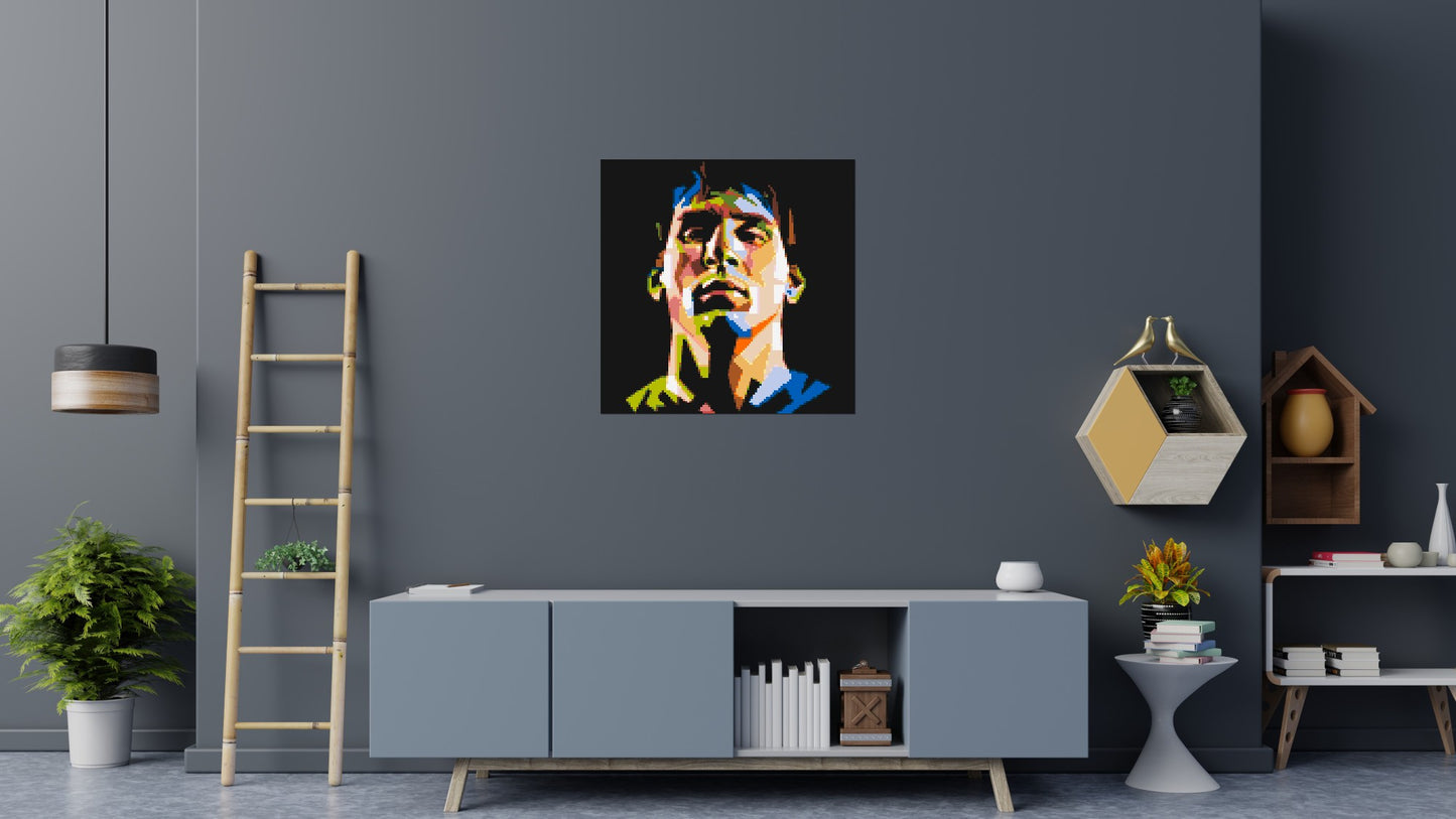 Lionel Messi - Brick Art Mosaic Kit 5x5 large