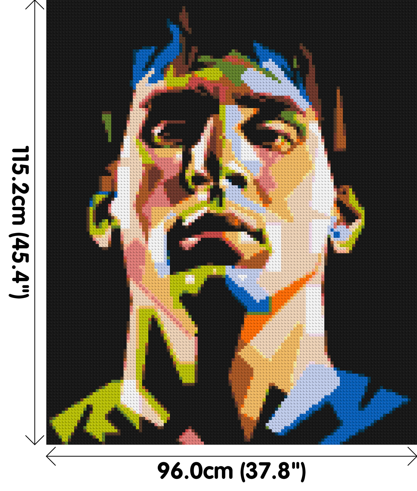 Lionel Messi - Brick Art Mosaic Kit 5x6 large