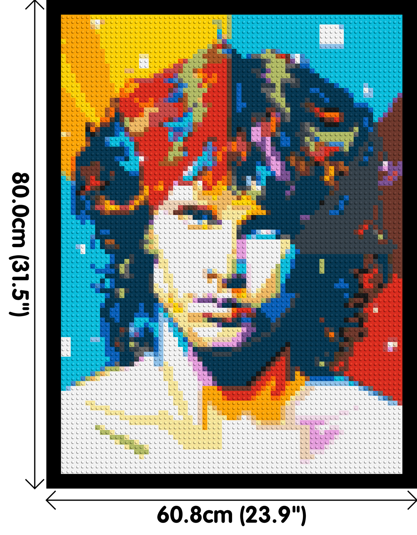 Jim Morrison - Brick Art Mosaic Kit 3x4 large