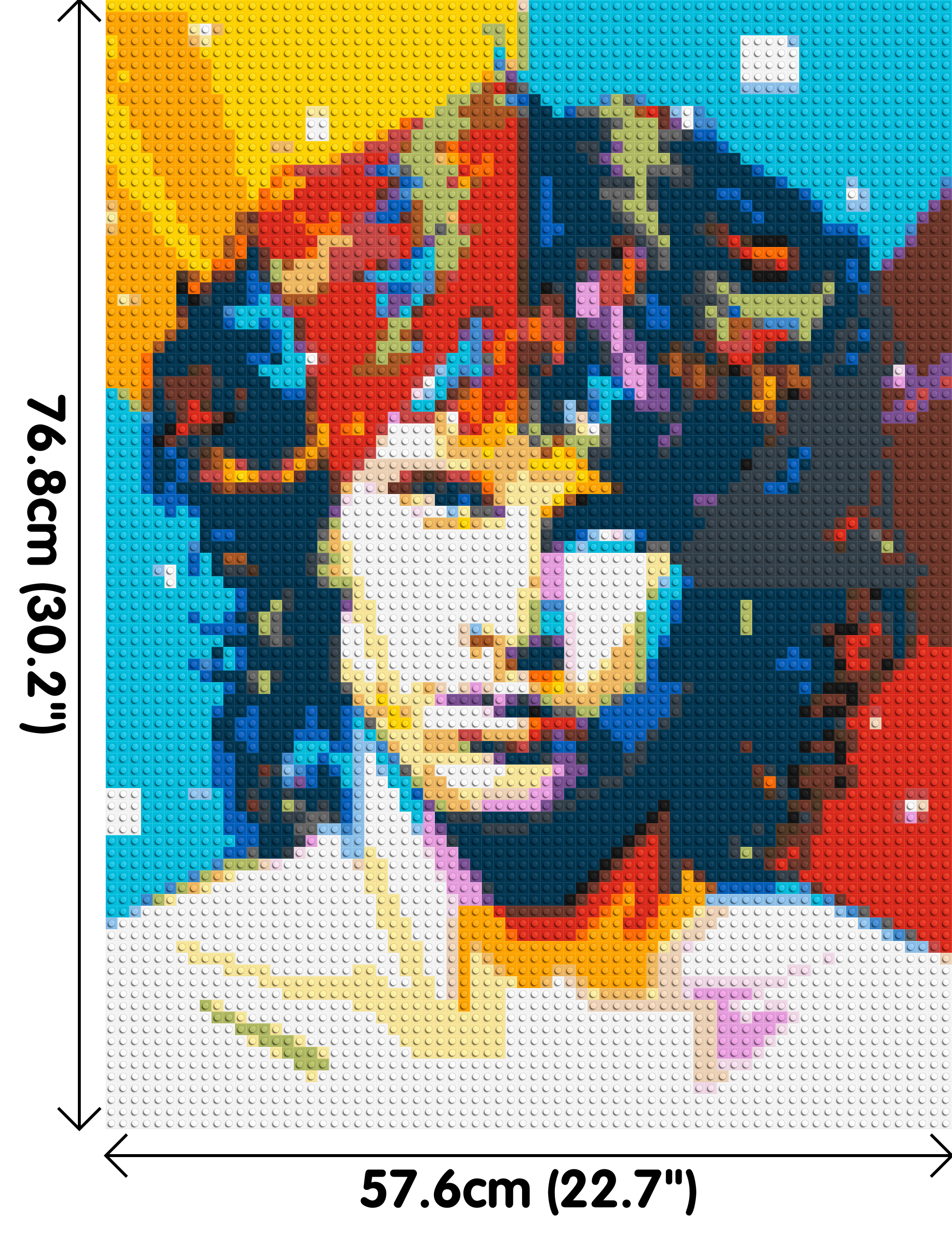 Jim Morrison - Brick Art Mosaic Kit 3x4 dimensions