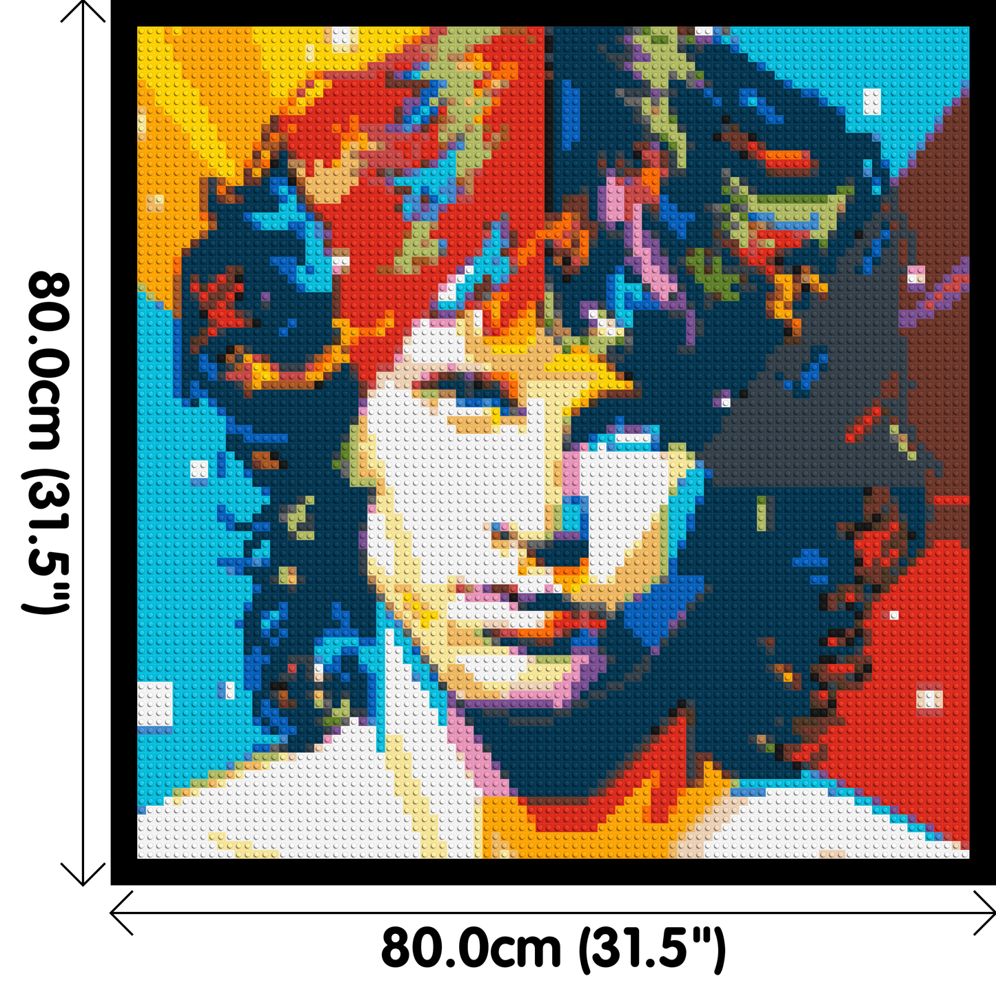 Jim Morrison - Brick Art Mosaic Kit 4x4 large