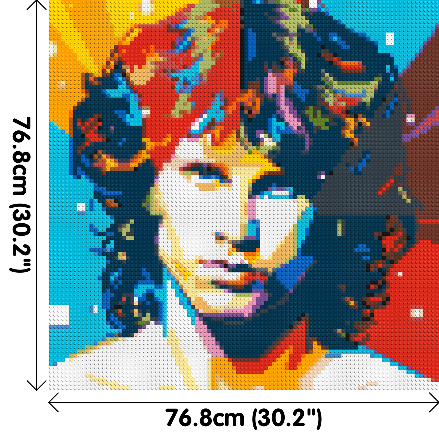 Jim Morrison - Brick Art Mosaic Kit 4x4 large