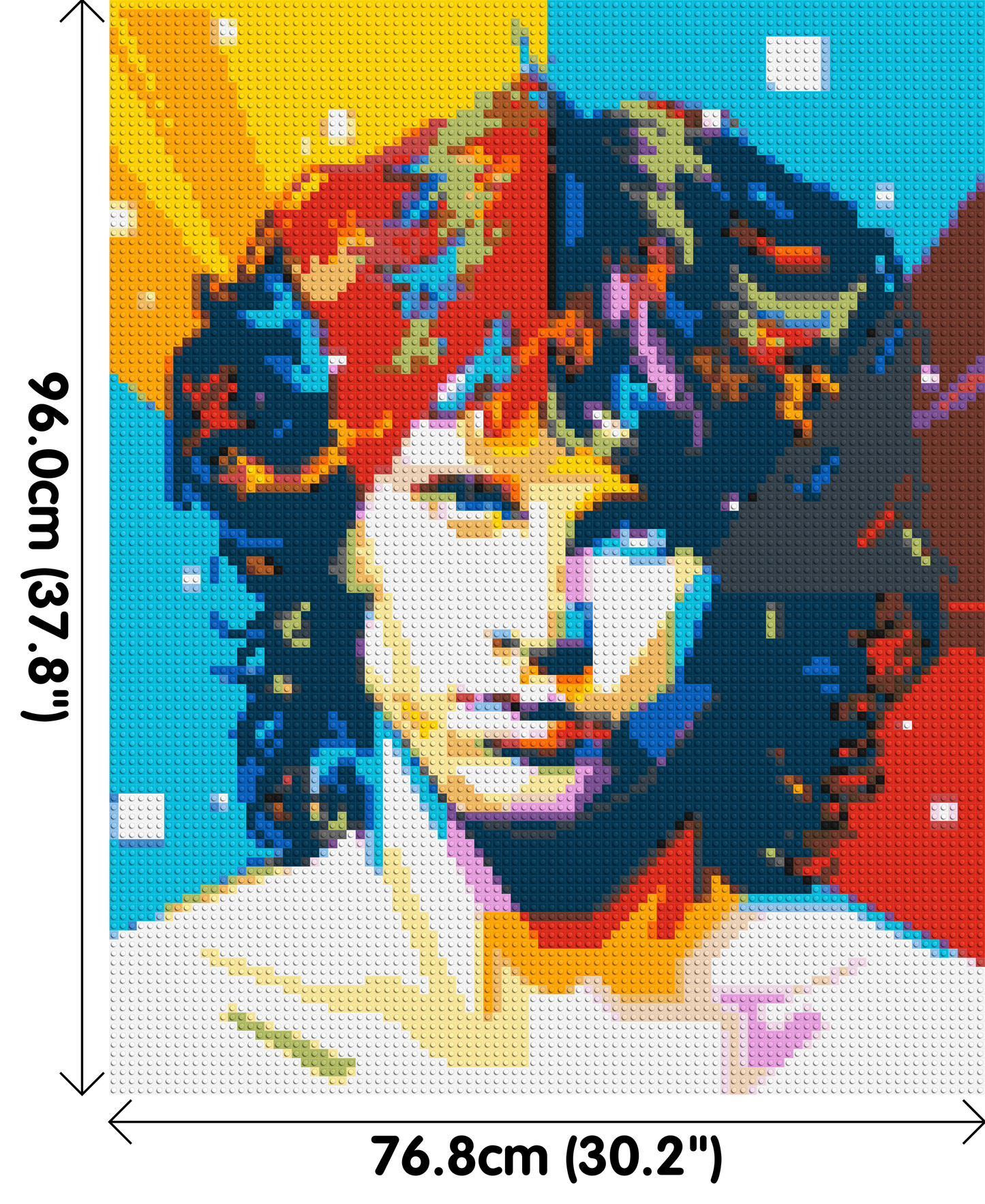 Jim Morrison - Brick Art Mosaic Kit 4x5 large