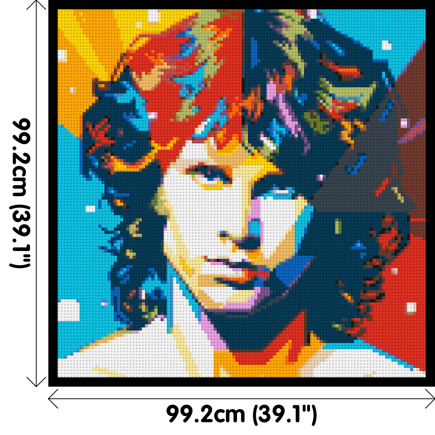 Jim Morrison - Brick Art Mosaic Kit 5x5 large