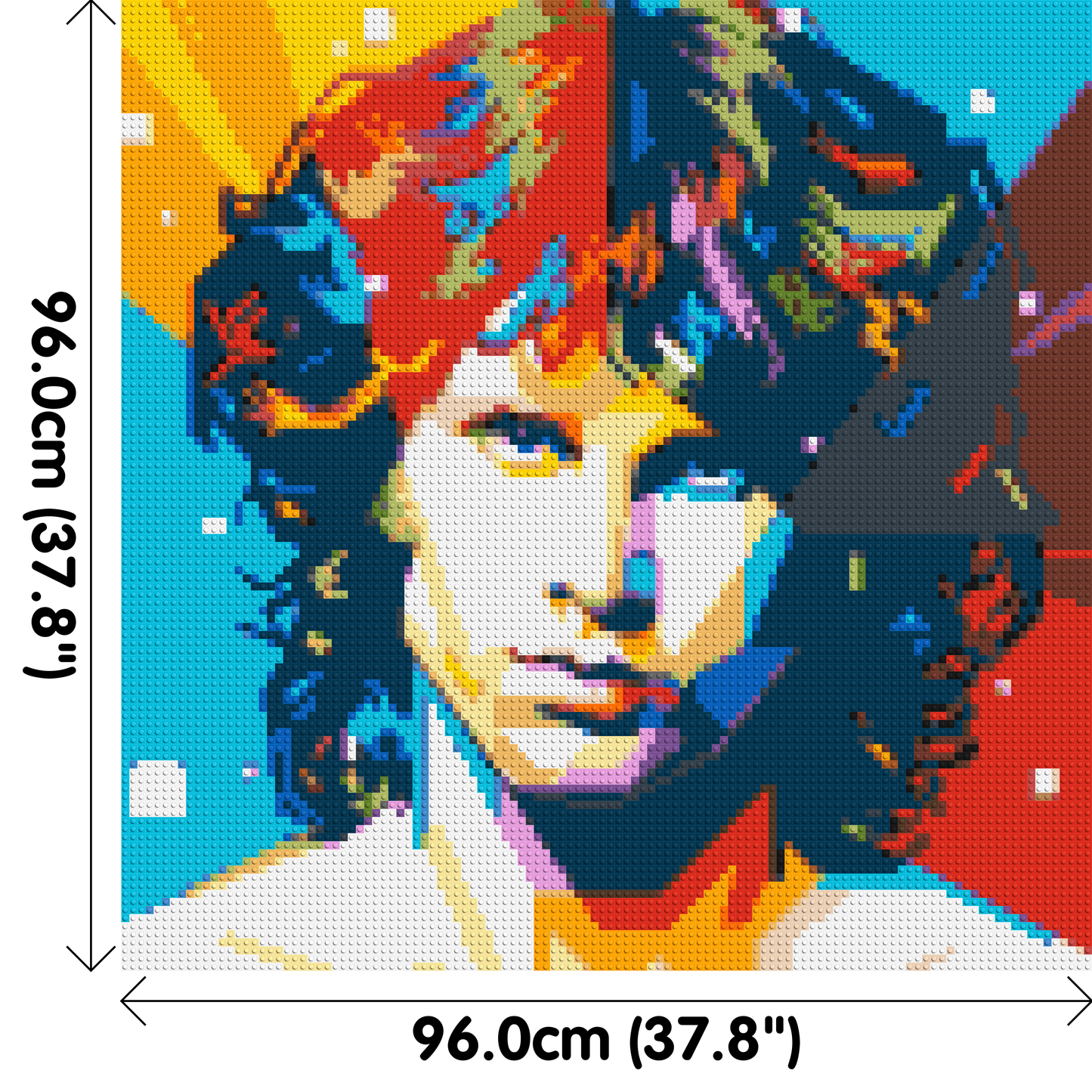 Jim Morrison - Brick Art Mosaic Kit 5x5 large