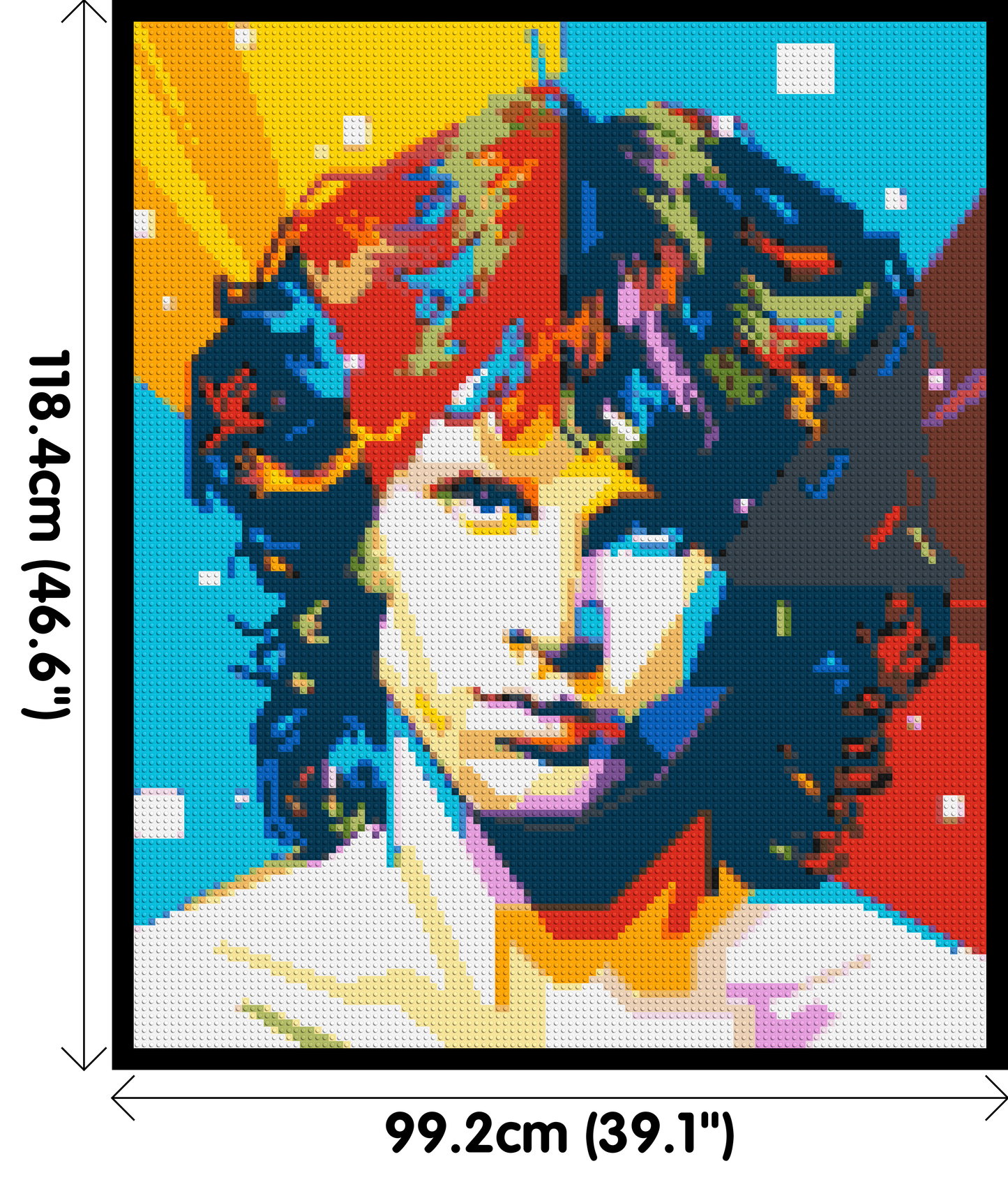 Jim Morrison - Brick Art Mosaic Kit 5x6 large