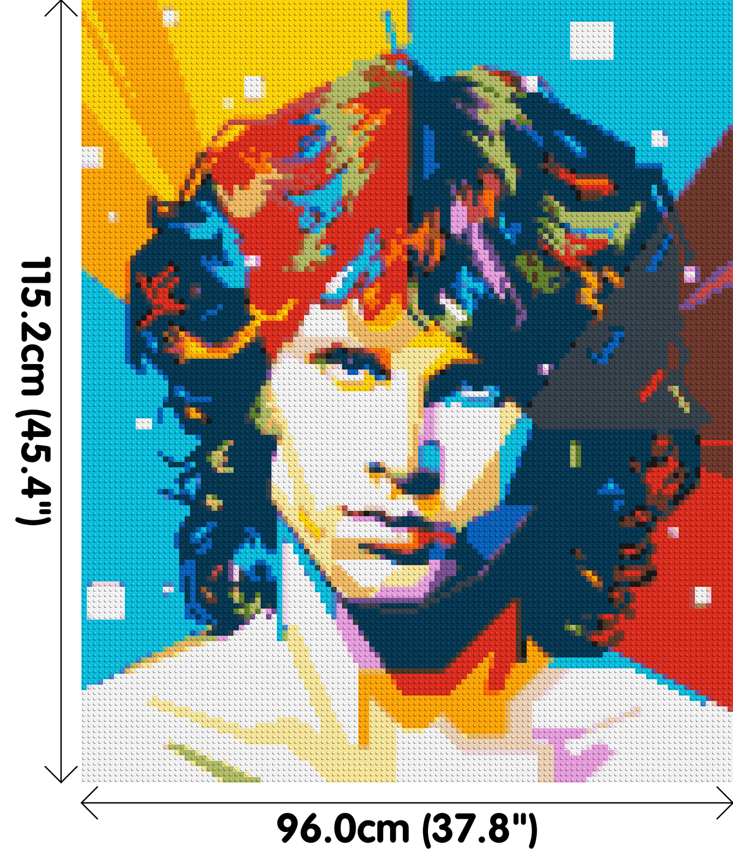 Jim Morrison - Brick Art Mosaic Kit 5x6 large