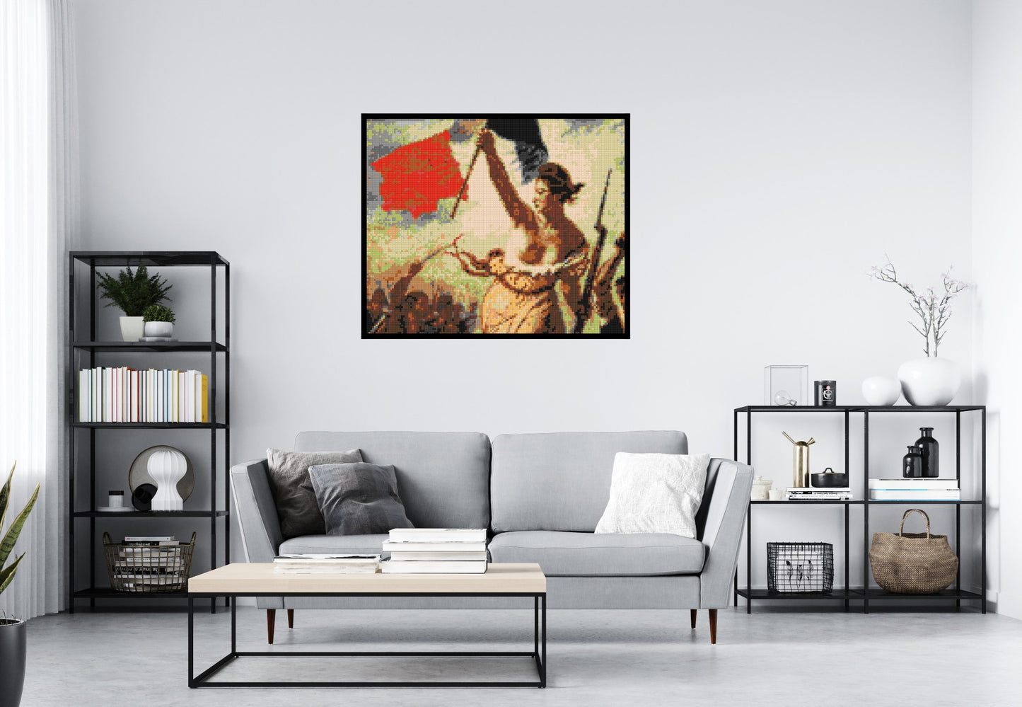 Detail of Liberty Leading The People by Eugène Delacroix  - Brick Art Mosaic Kit 6x5 large