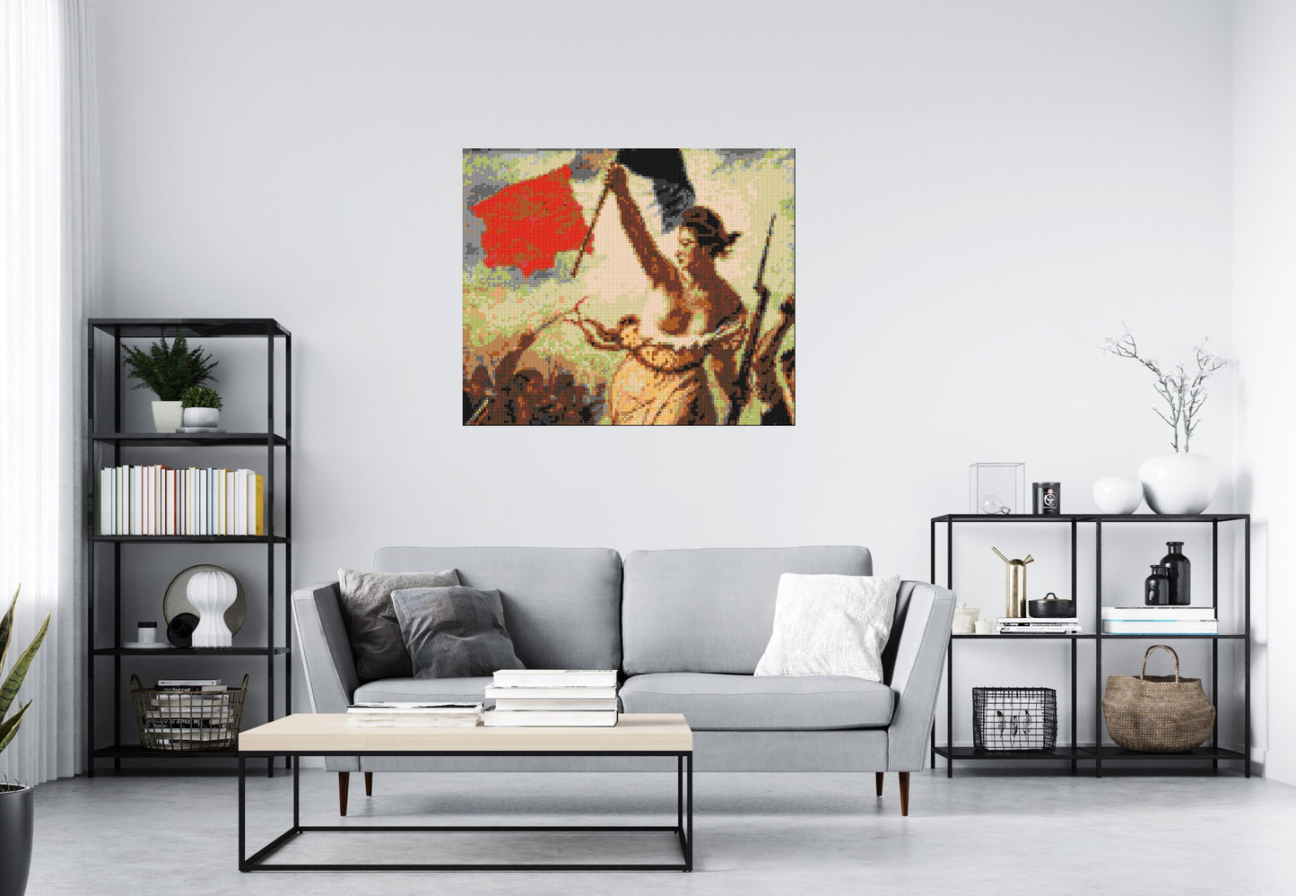 Detail of Liberty Leading The People by Eugène Delacroix  - Brick Art Mosaic Kit 6x5 large