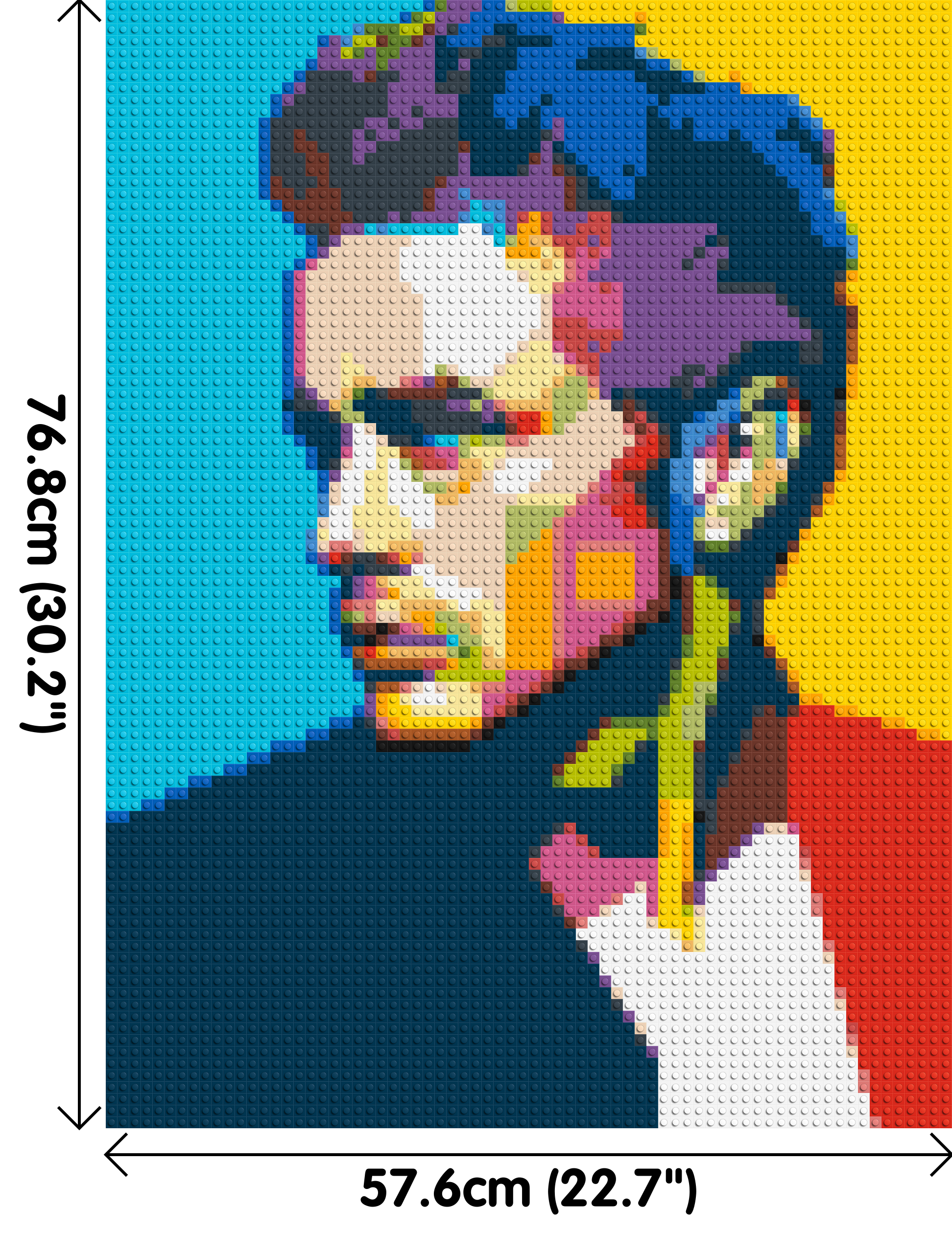 James Dean - Brick Art Mosaic Kit 3x4 dimensions