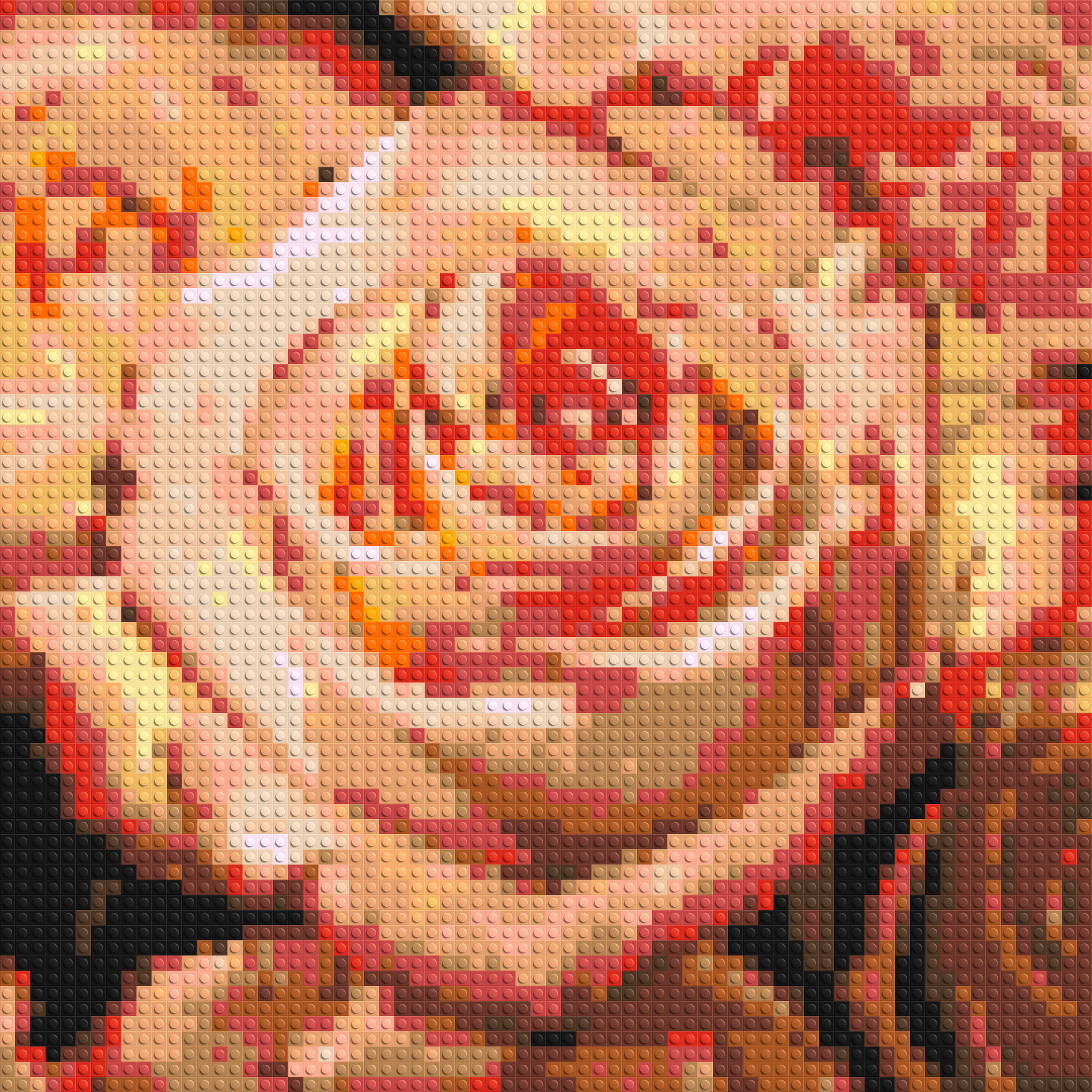 Pink Roses - Brick Art Mosaic Kit 3x3 large