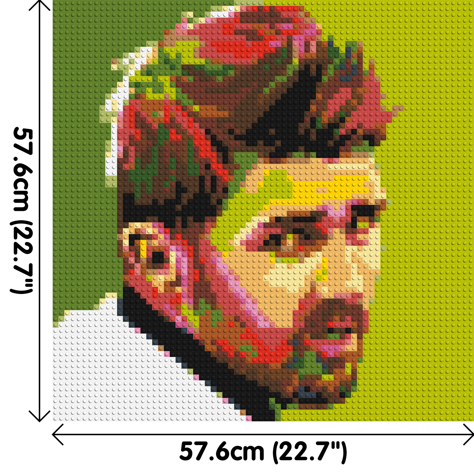 David Villa - Brick Art Mosaic Kit 3x3 dimensions