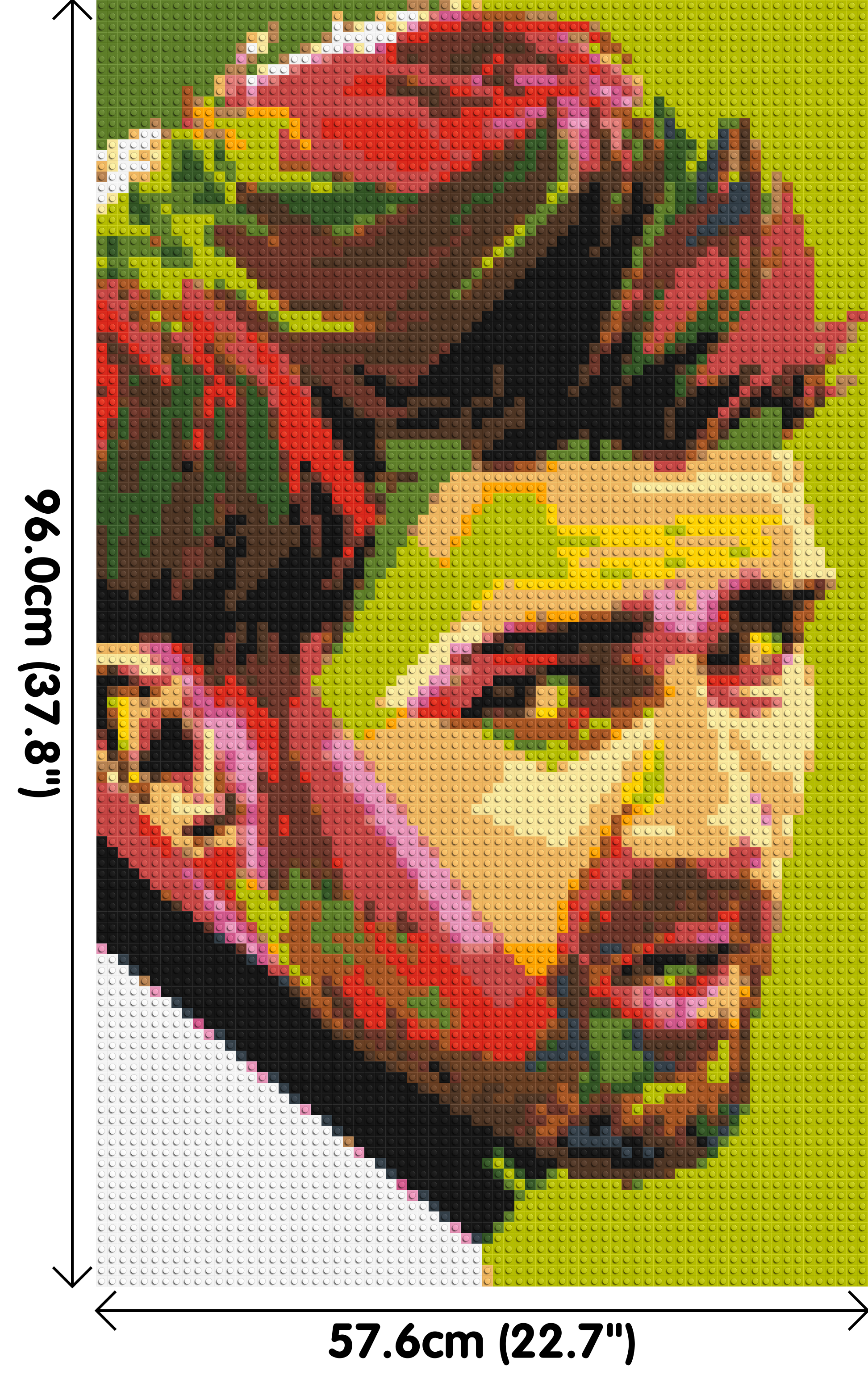 David Villa - Brick Art Mosaic Kit 3x5 dimensions