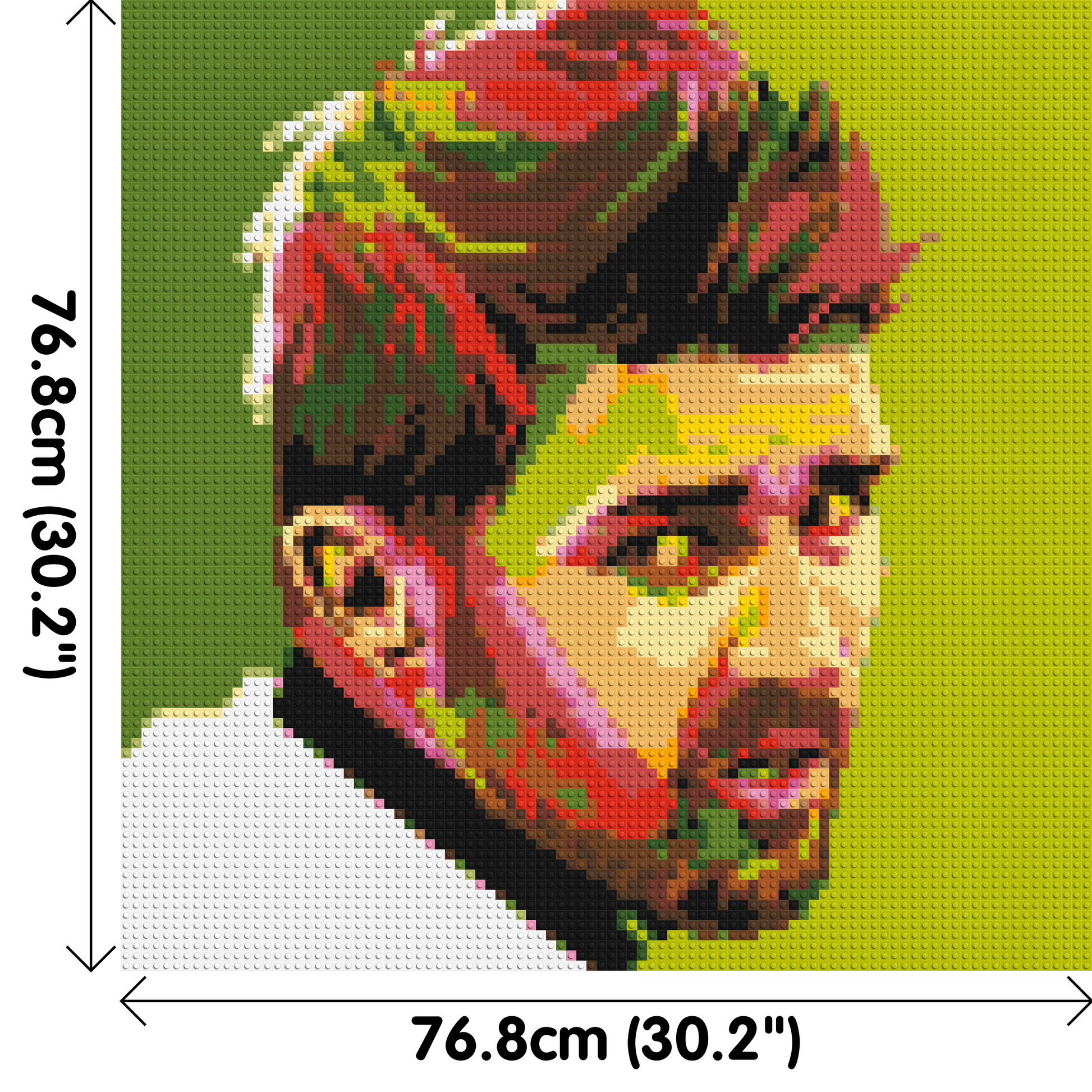 David Villa - Brick Art Mosaic Kit 4x4 dimensions