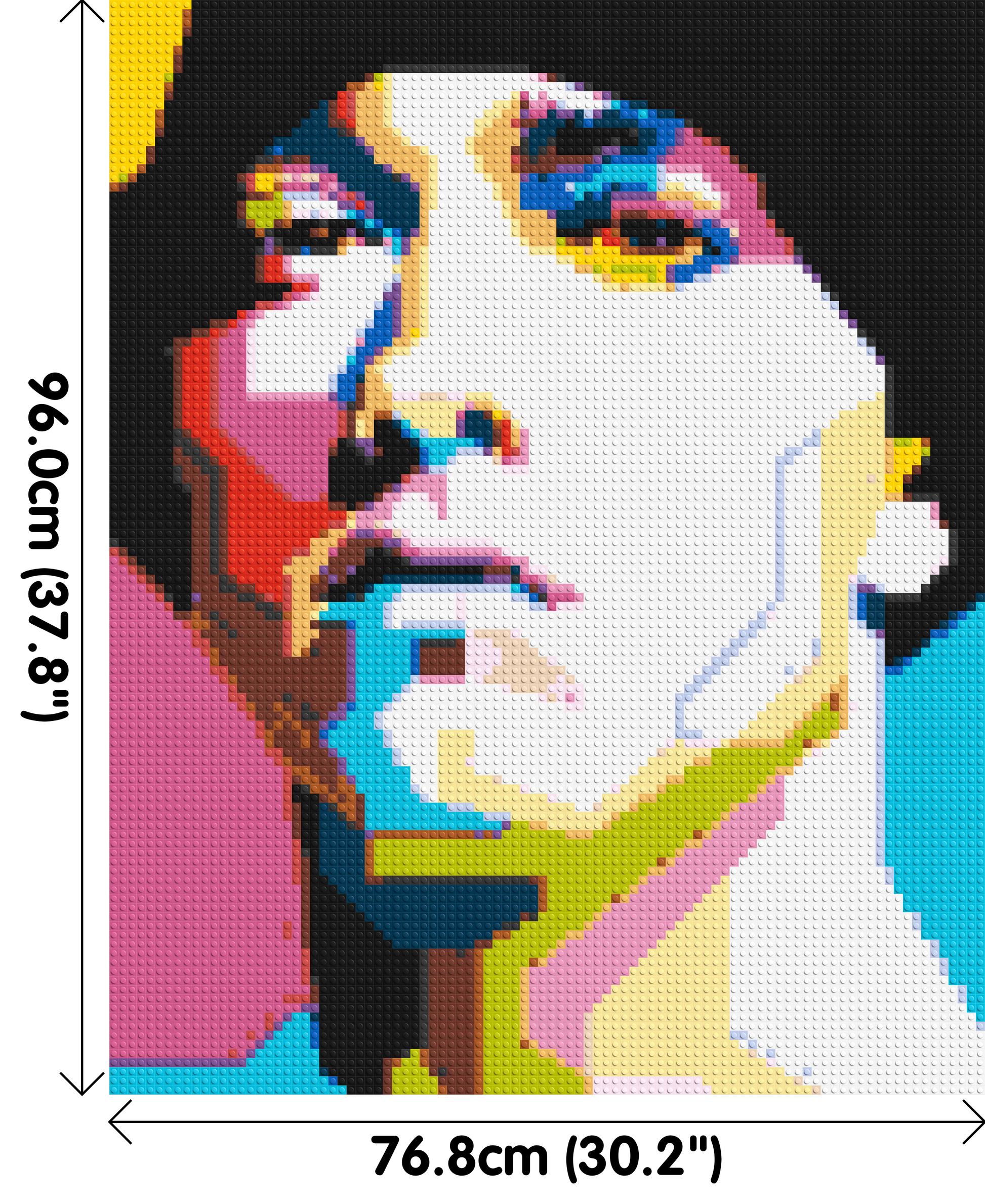 Eminem - Brick Art Mosaic Kit 4x5 dimensions