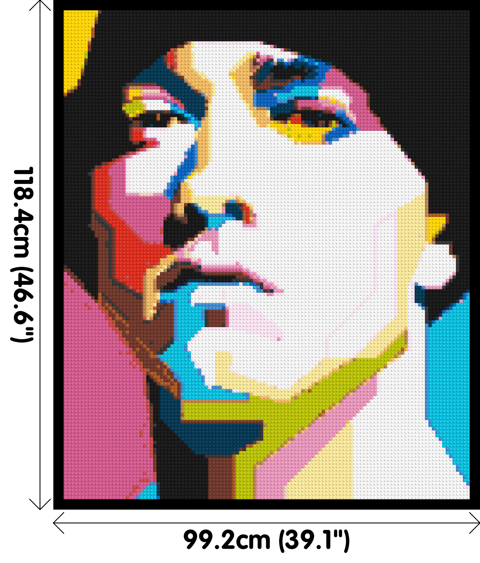Eminem - Brick Art Mosaic Kit 5x6 dimensions with frame
