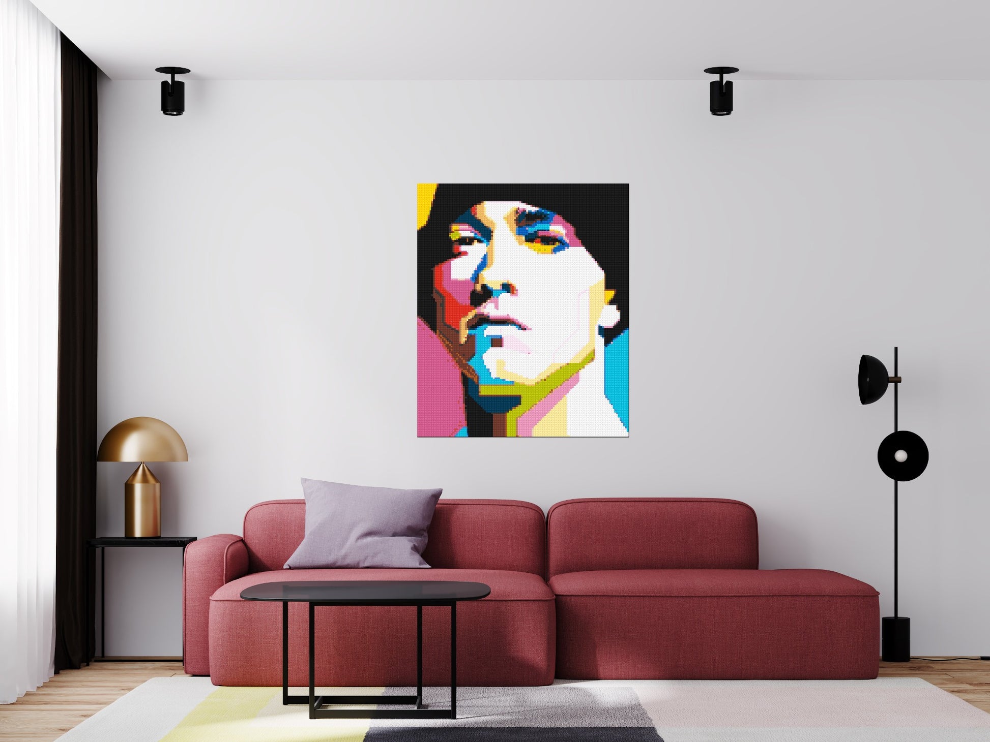 Eminem - Brick Art Mosaic Kit 5x6 scene