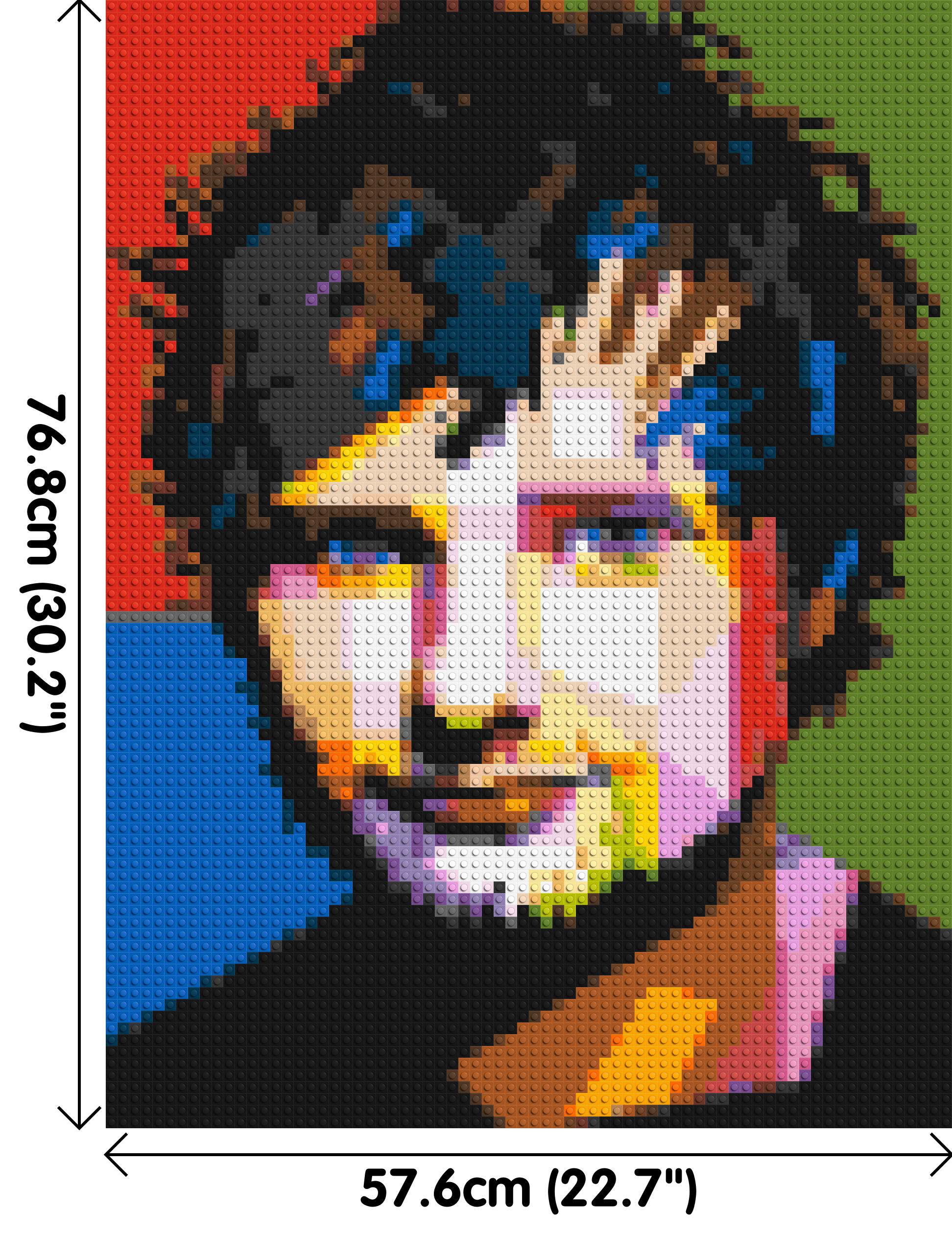 Ed Sheeran - Brick Art Mosaic Kit 3x4 dimensions