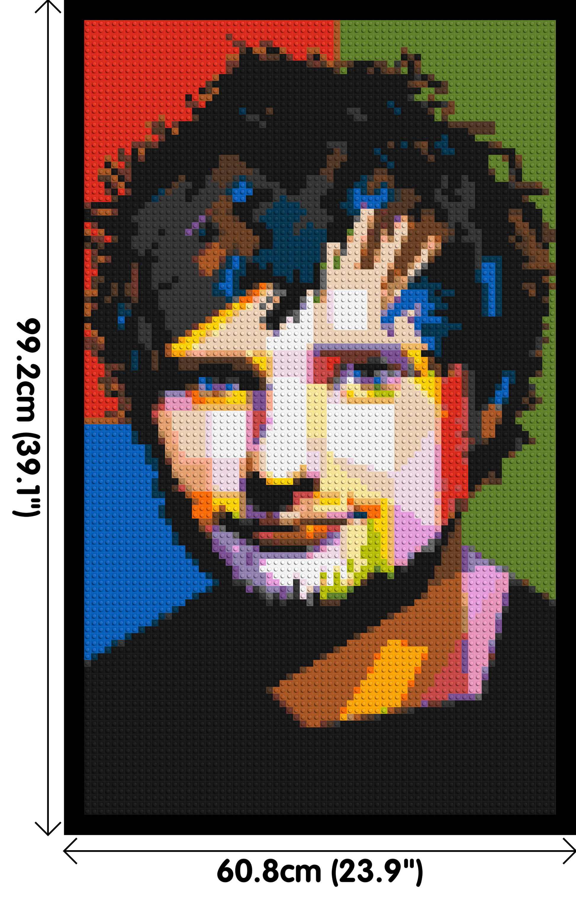 Ed Sheeran - Brick Art Mosaic Kit 3x5 dimensions with frame