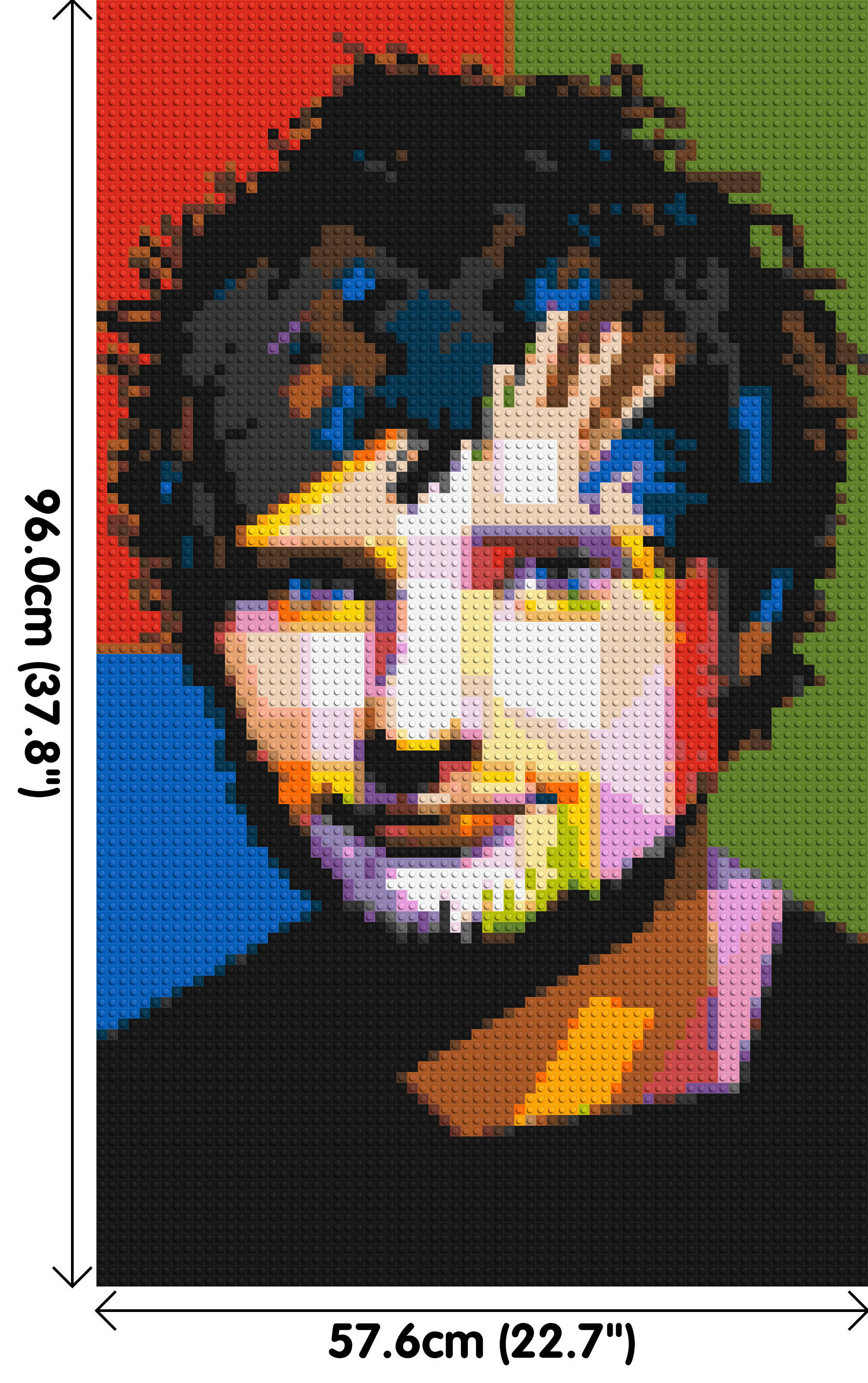 Ed Sheeran - Brick Art Mosaic Kit 3x5 dimensions