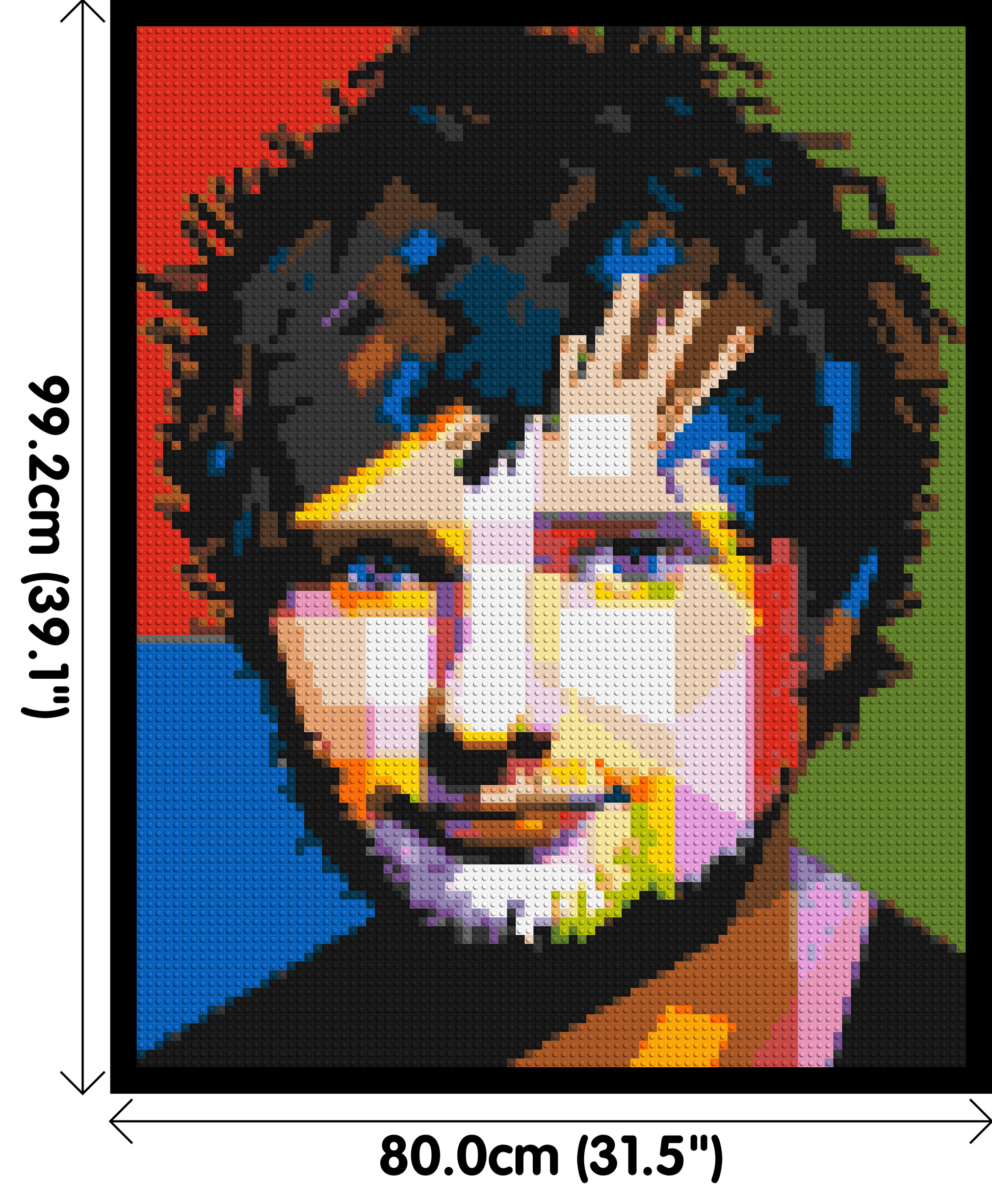 Ed Sheeran - Brick Art Mosaic Kit 4x5 dimensions with frame