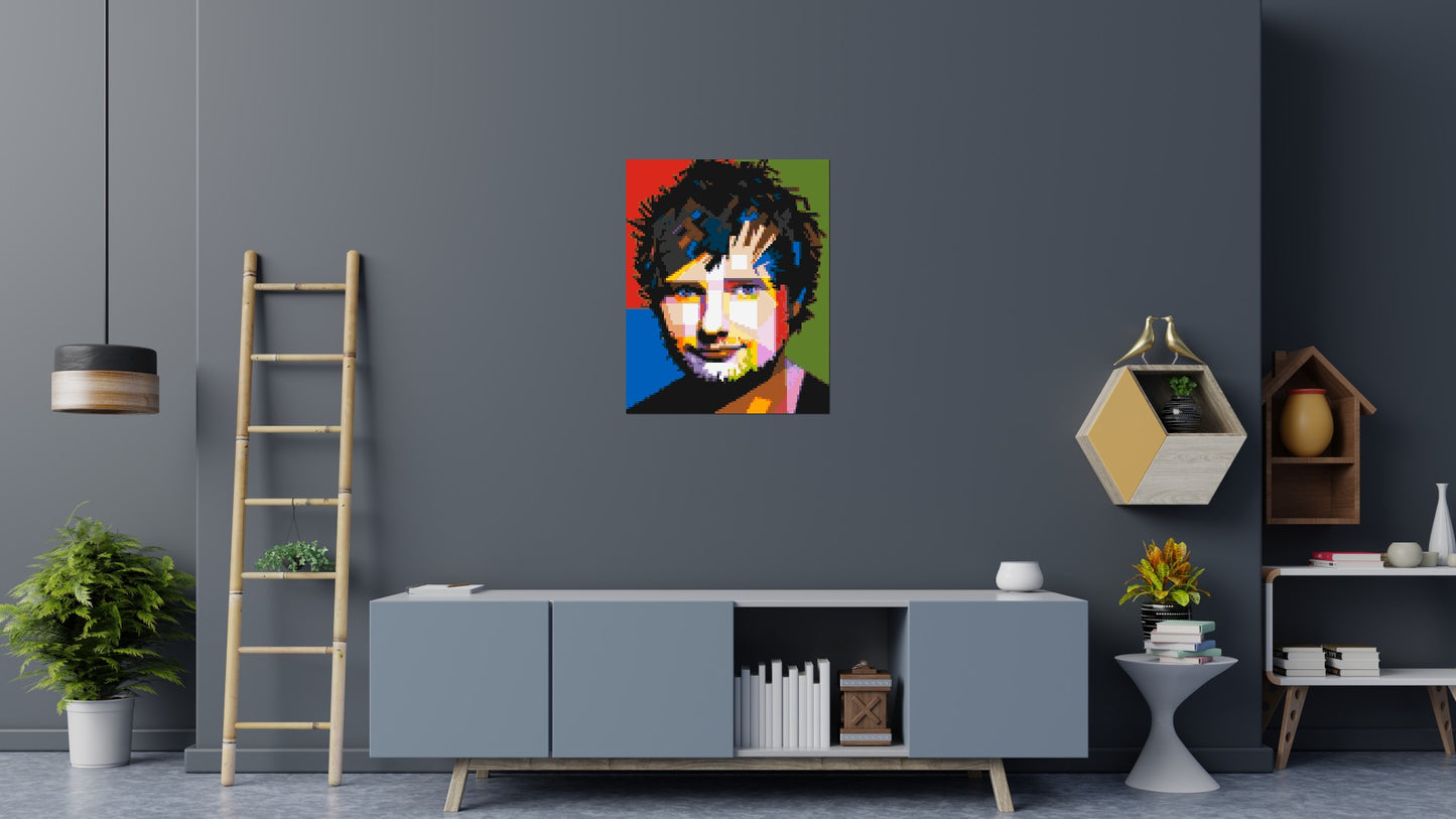 Ed Sheeran - Brick Art Mosaic Kit 4x5 large