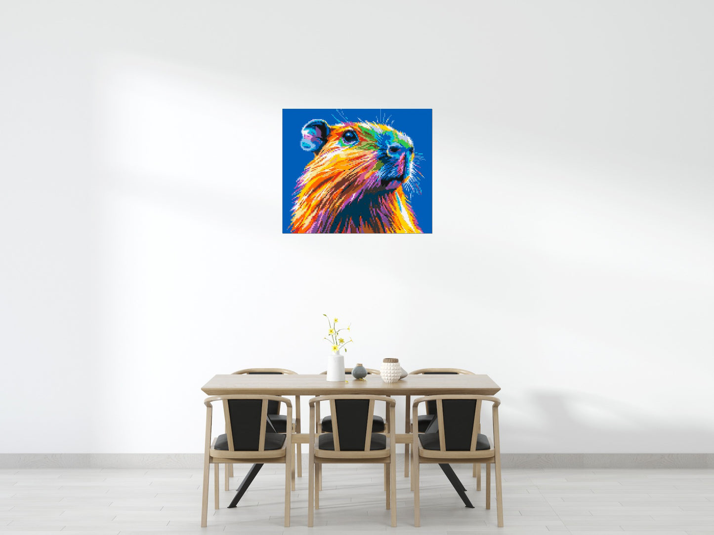 Capybara Colourful Pop Art - Brick Art Mosaic Kit 6x5 large