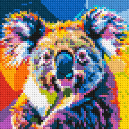 Koala Colourful Pop Art - Brick Art Mosaic Kit 3x3 large