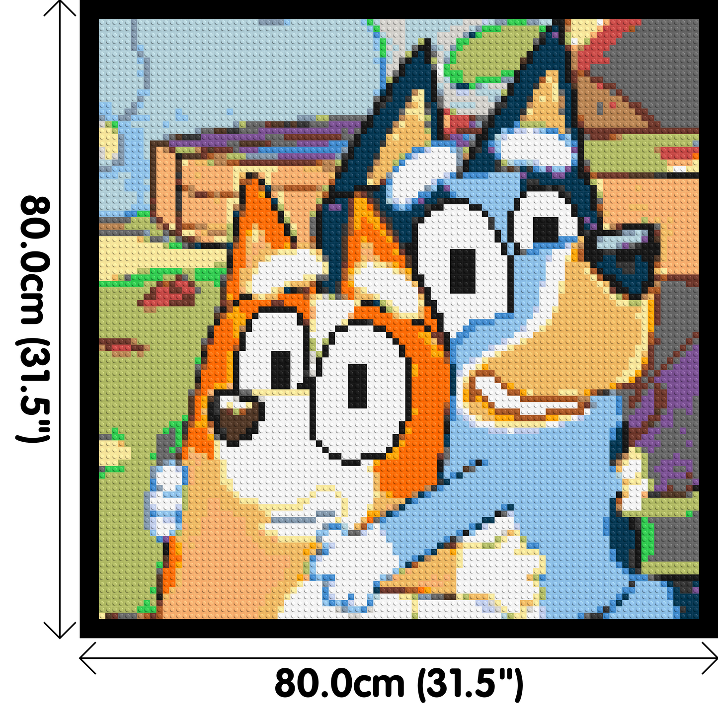 Bluey & Bingo Pixel Art - Brick Art Mosaic Kit 4x4 large