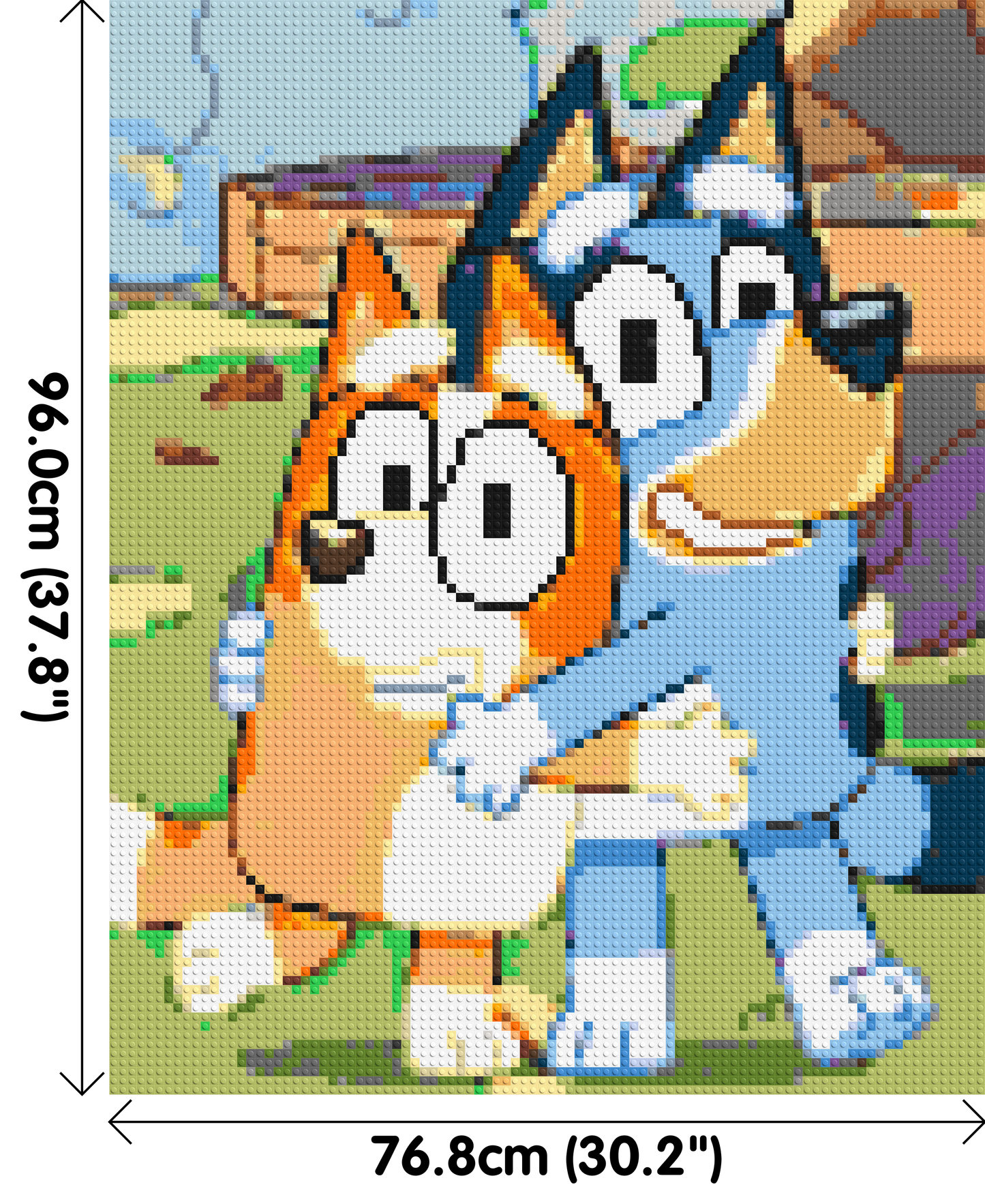 Bluey & Bingo Pixel Art - Brick Art Mosaic Kit 4x5 large