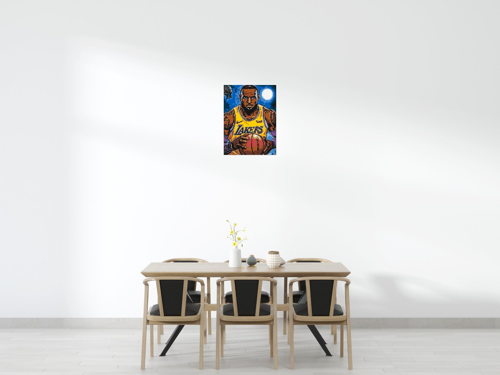 LeBron James Pop Art - Brick Art Mosaic Kit 3x4 scene