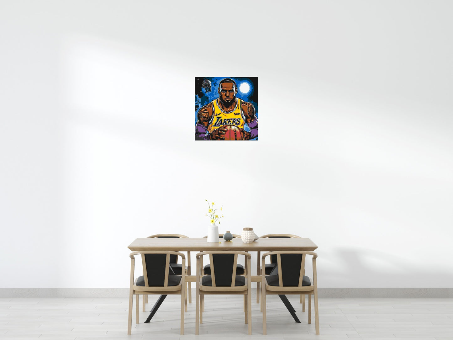 LeBron James Pop Art - Brick Art Mosaic Kit 4x4 large