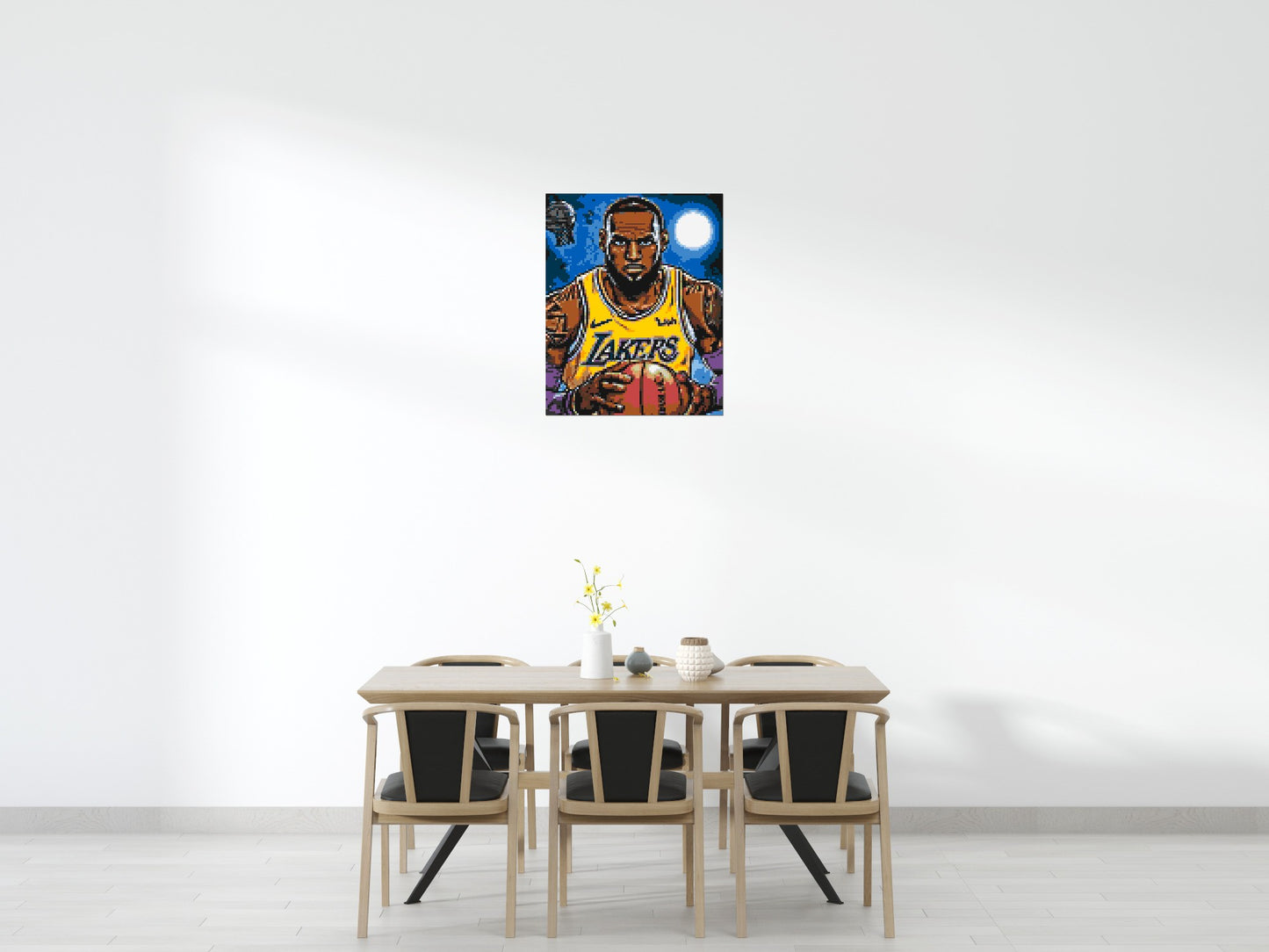 LeBron James Pop Art - Brick Art Mosaic Kit 4x5 large