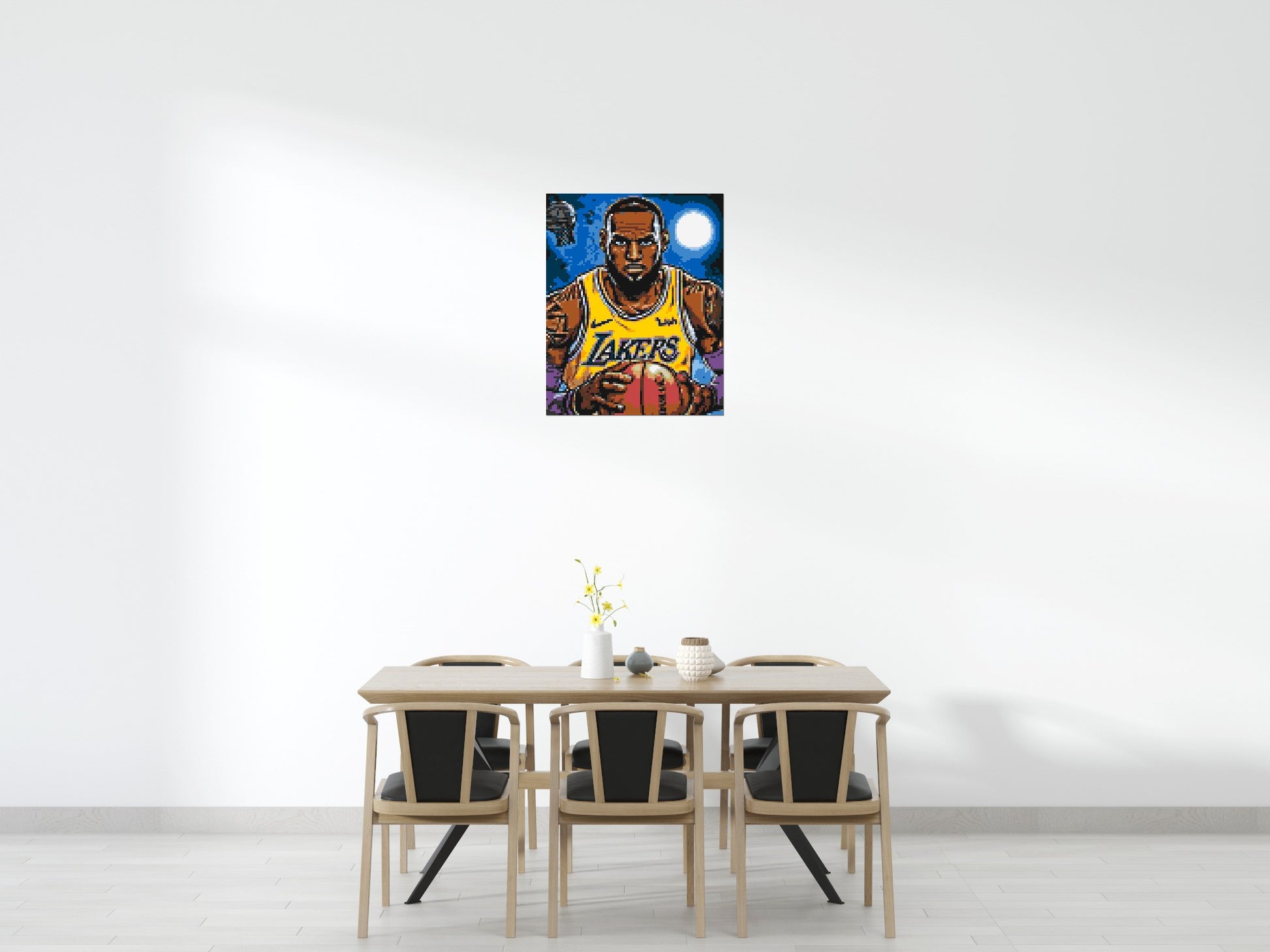 LeBron James Pop Art - Brick Art Mosaic Kit 4x5 scene