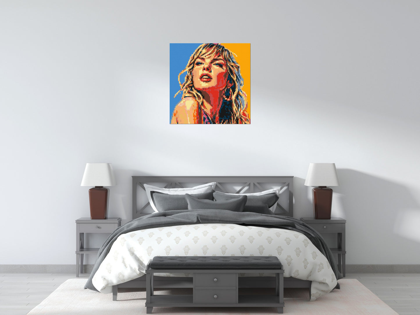 Taylor Swift Colourful  - Brick Art Mosaic Kit 4x4 large