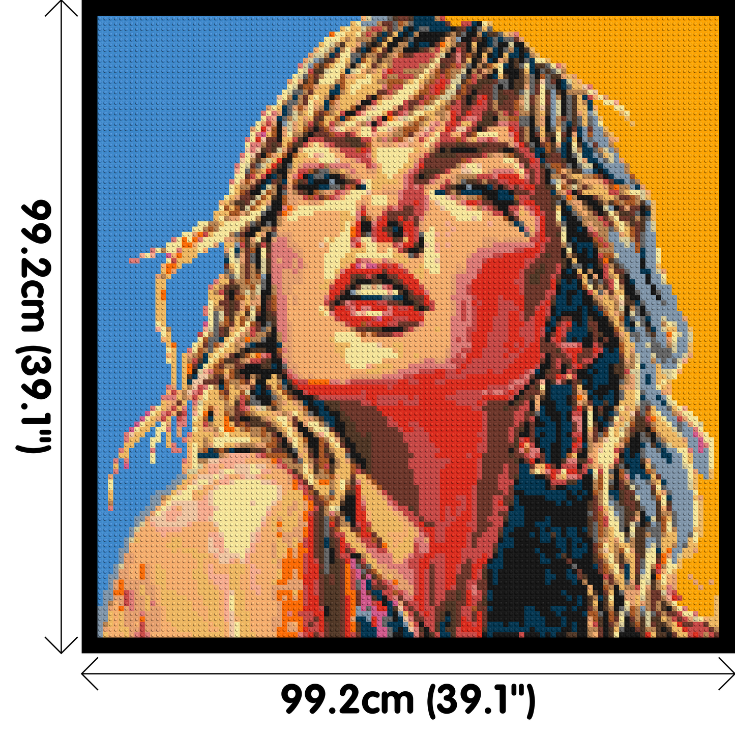 Taylor Swift Colourful  - Brick Art Mosaic Kit 5x5 large