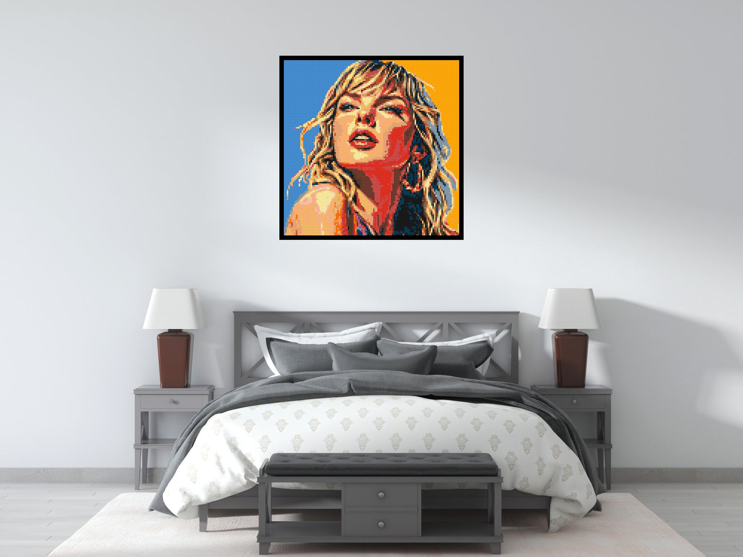 Taylor Swift Colourful  - Brick Art Mosaic Kit 5x5 large
