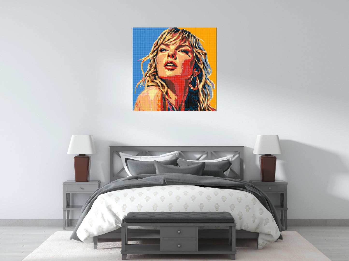 Taylor Swift Colourful  - Brick Art Mosaic Kit 5x5 large
