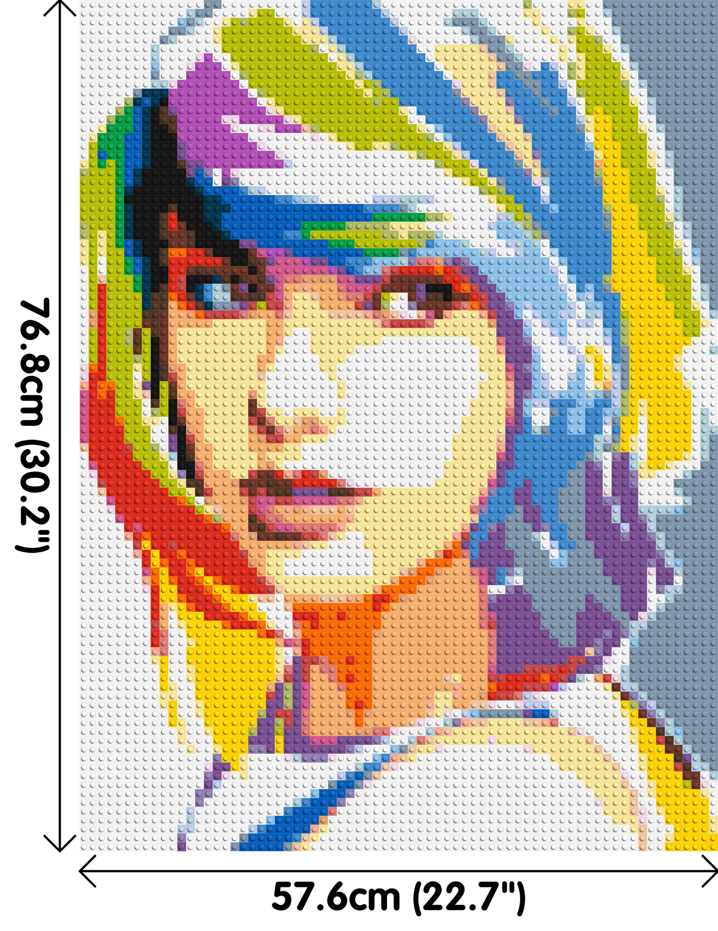 Taylor Swift WPAP - Brick Art Mosaic Kit 3x4 large