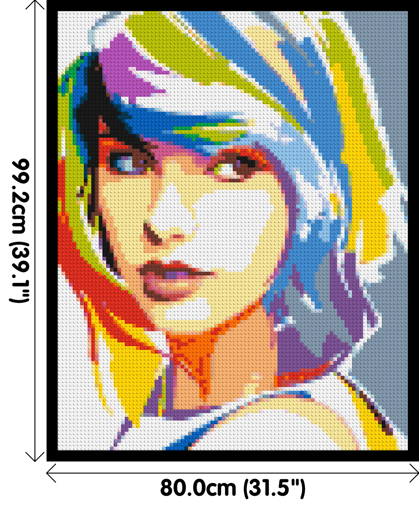 Taylor Swift WPAP - Brick Art Mosaic Kit 4x5 large