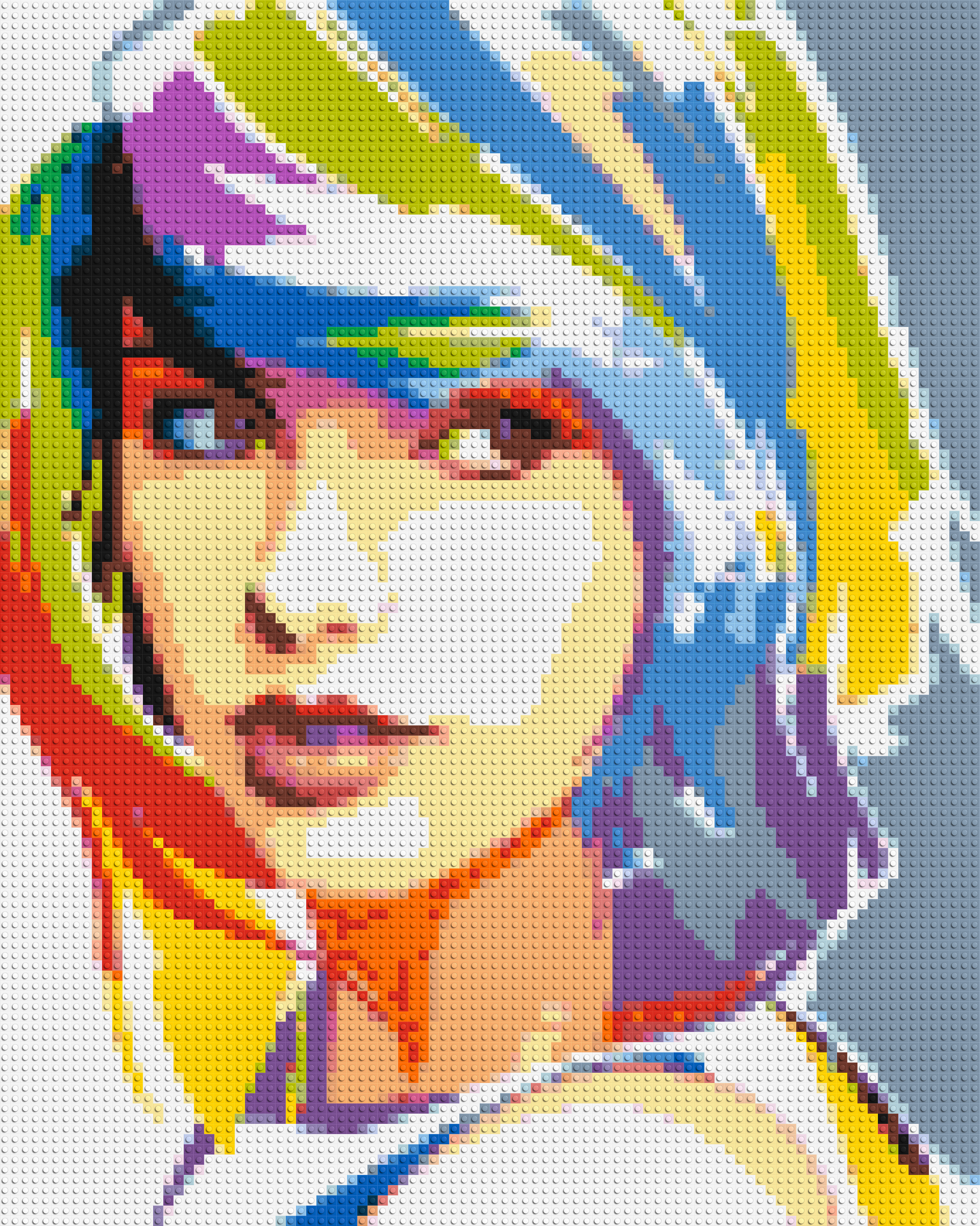 Taylor Swift WPAP - Brick Art Mosaic Kit 4x5 large