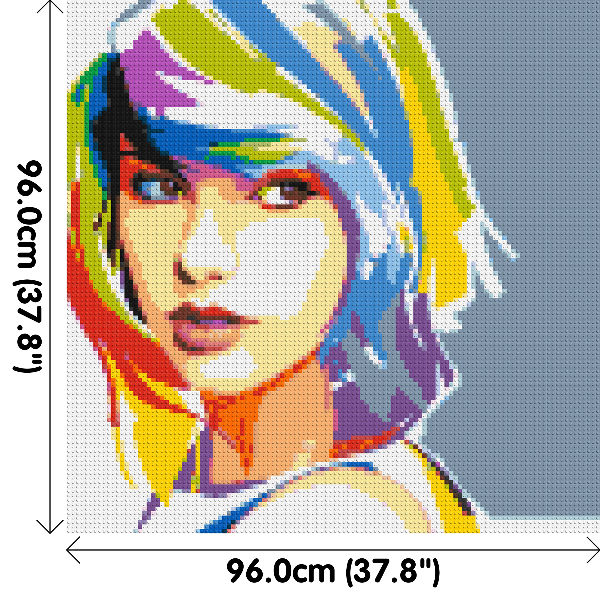 Taylor Swift WPAP - Brick Art Mosaic Kit 5x5 dimensions