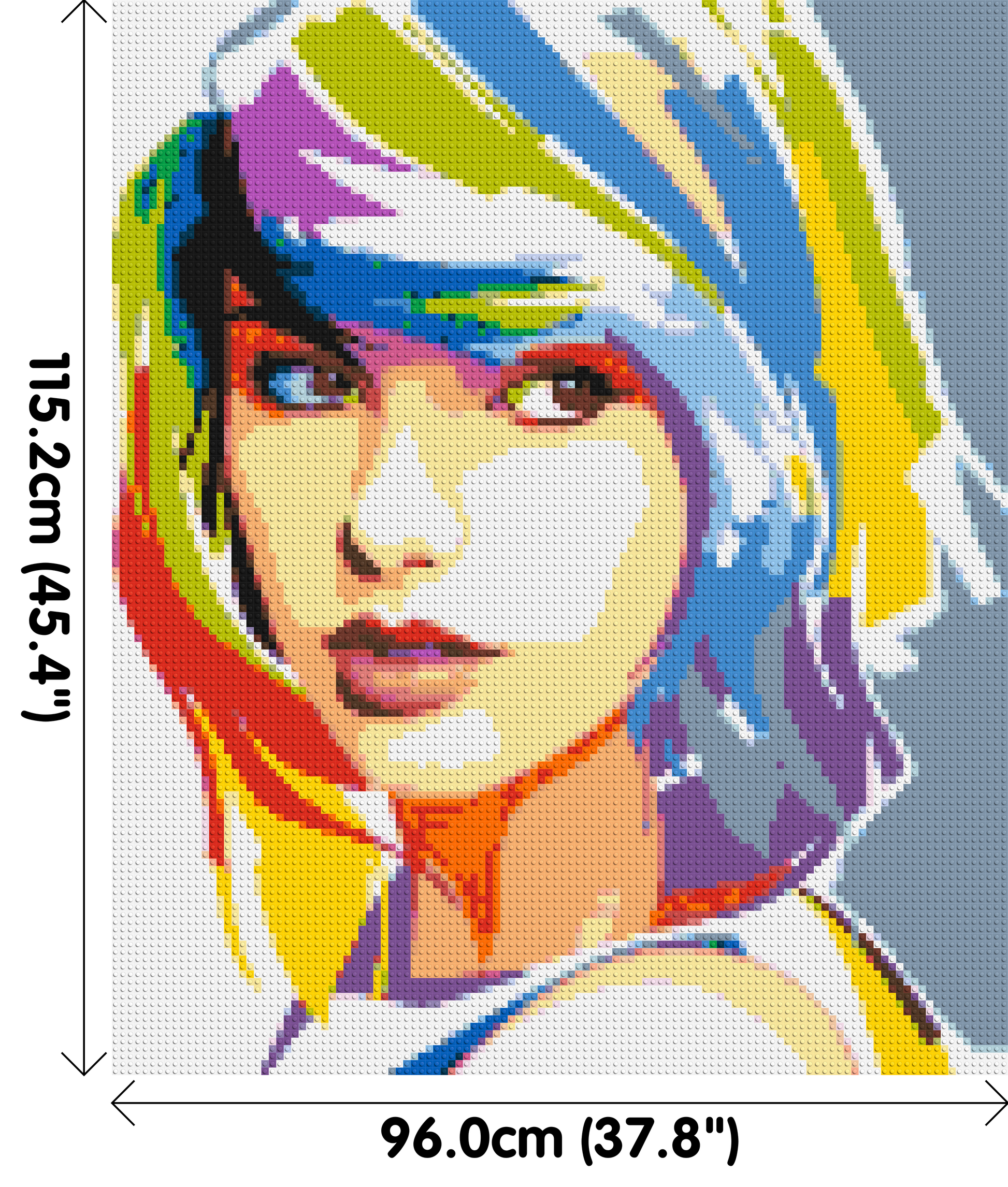 Taylor Swift WPAP - Brick Art Mosaic Kit 5x6 dimensions