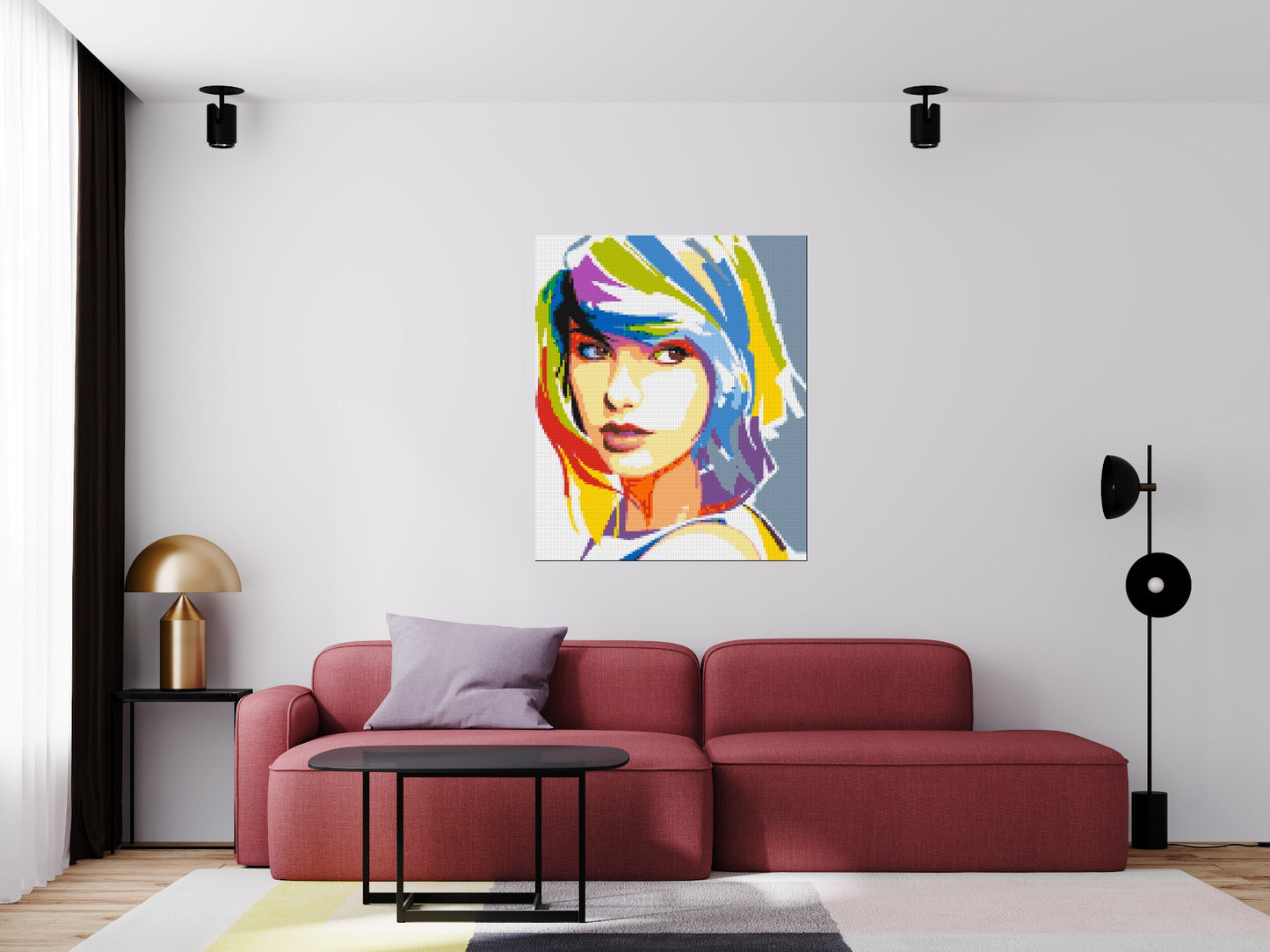 Taylor Swift WPAP - Brick Art Mosaic Kit 5x6 large