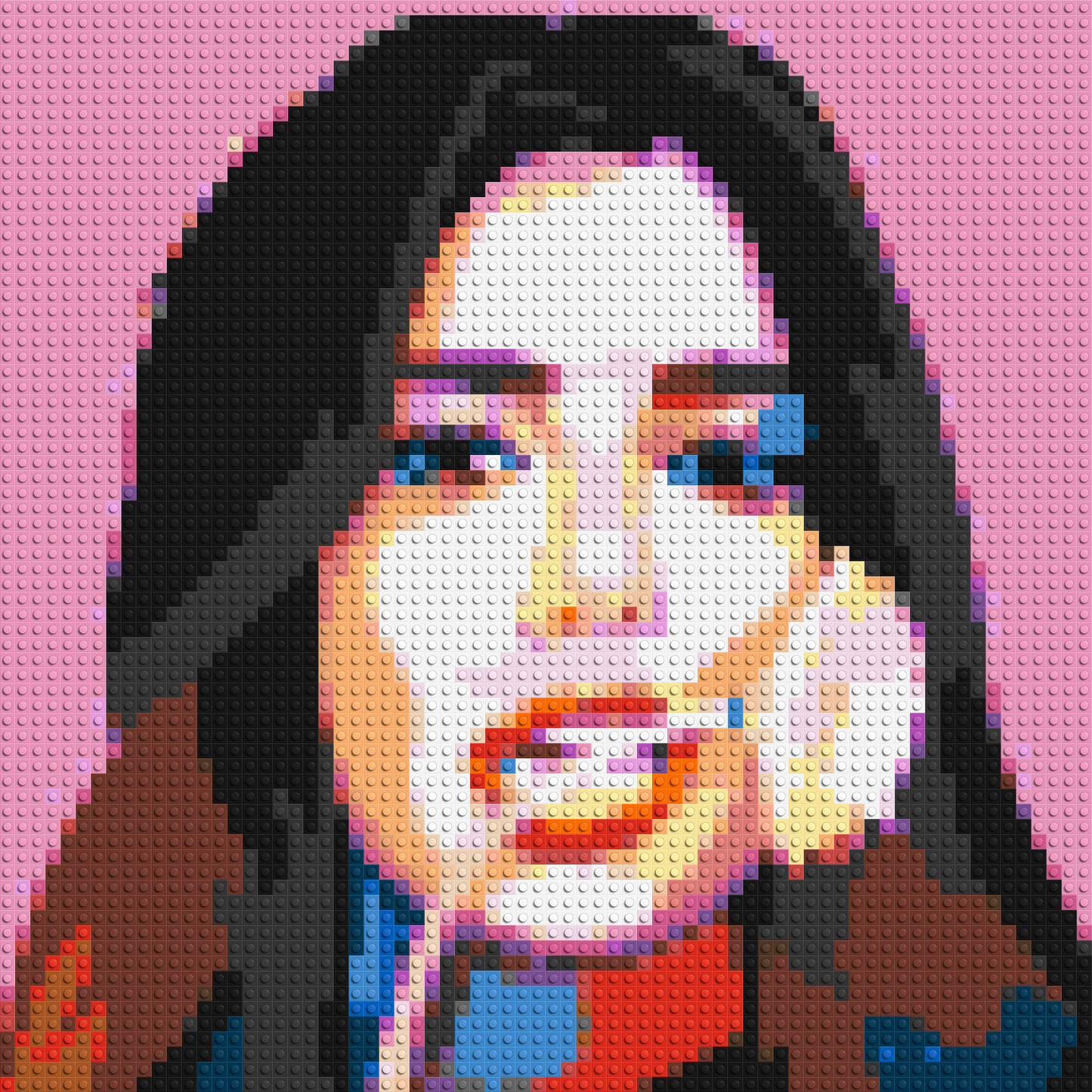 Dua Lipa #3 - Brick Art Mosaic Kit 3x3 large