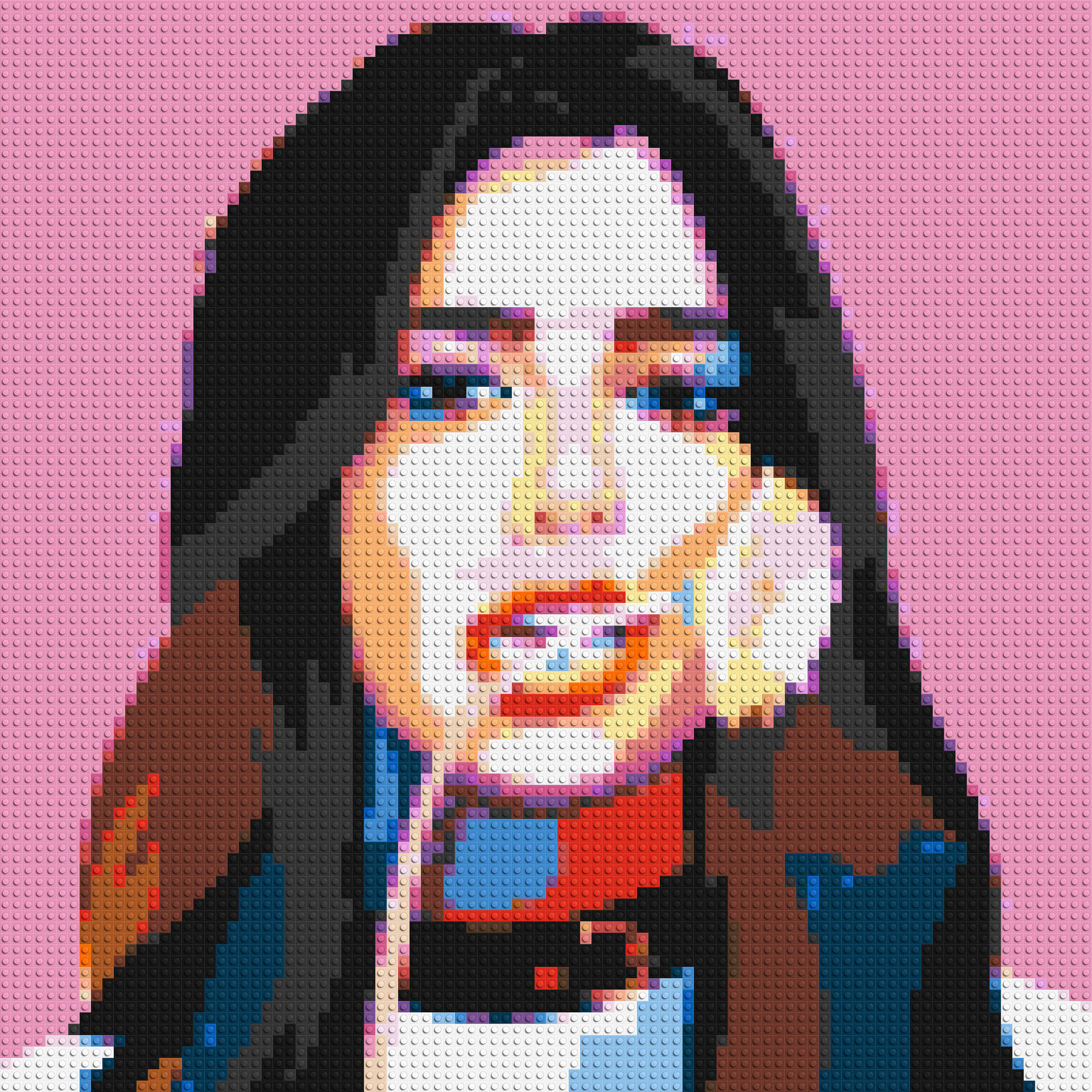 Dua Lipa #3 - Brick Art Mosaic Kit 4x4 large