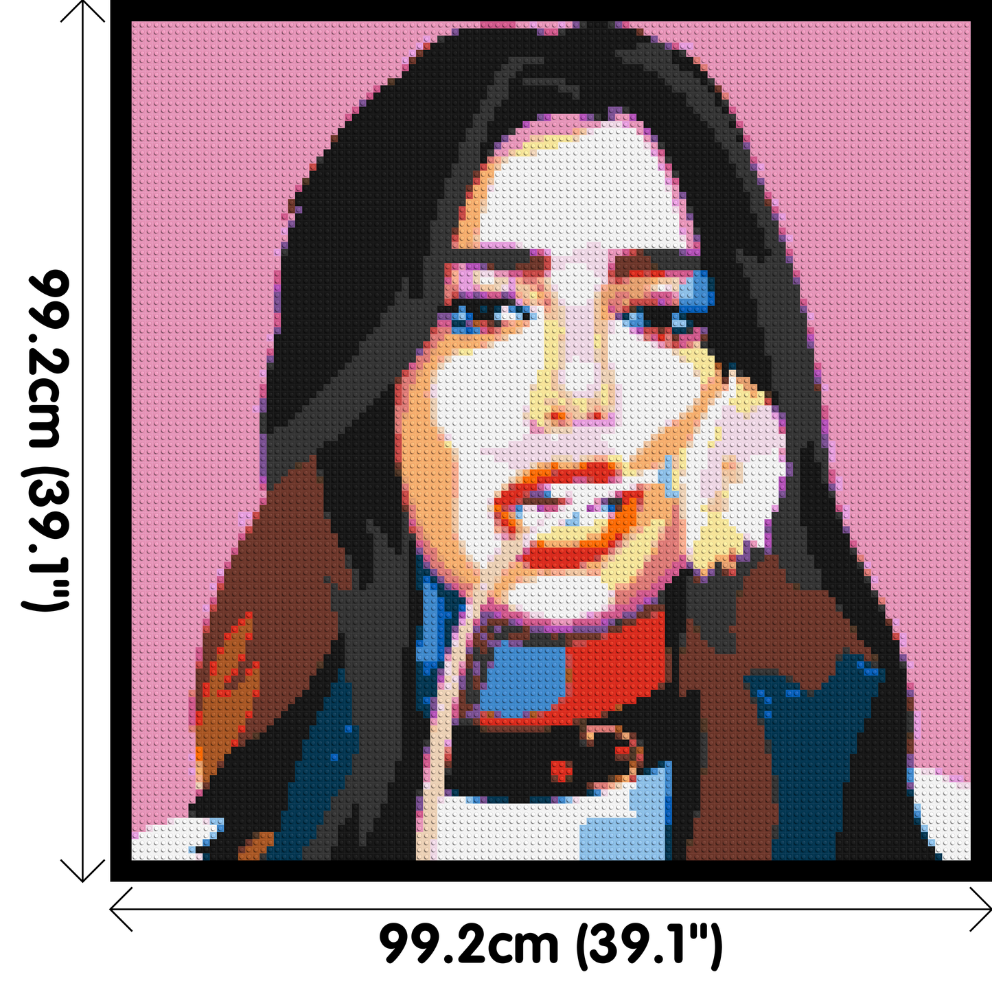 Dua Lipa #3 - Brick Art Mosaic Kit 5x5 large